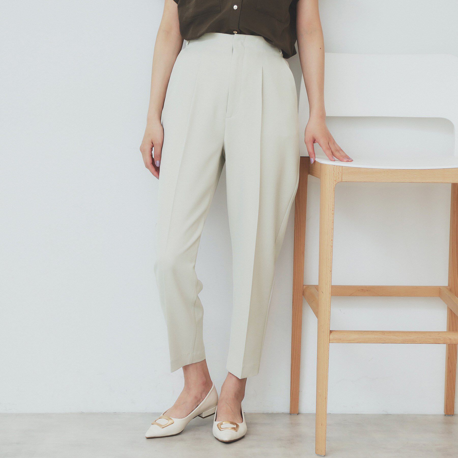 index「ストレッチテーパードパンツ【洗濯機洗い可/吸水速乾/防シワ】」|その他|