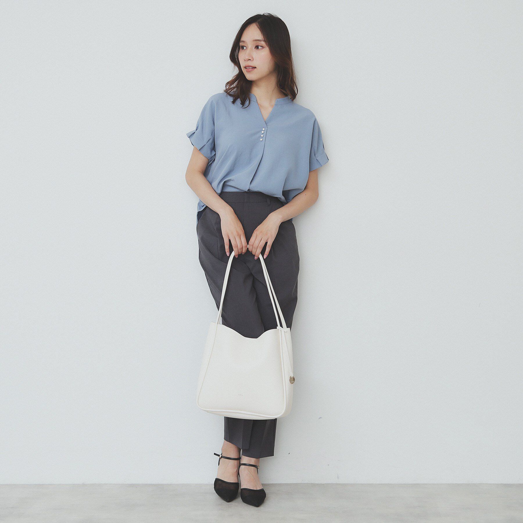 index「【A4サイズ収納可能】コインチャーム付きトートバッグ」|トートバッグ|