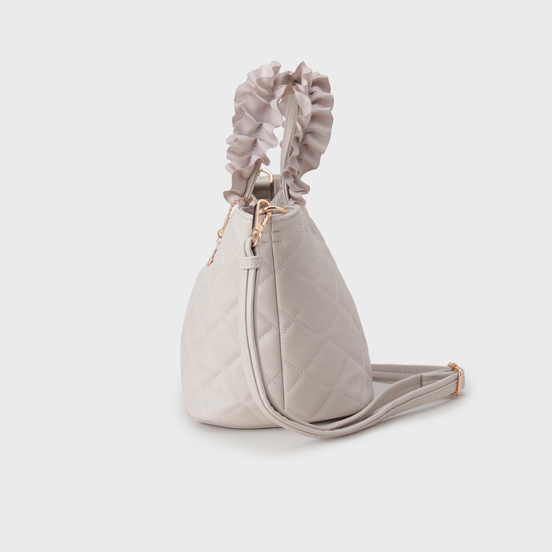 index「【2WAY】持ち手フリルキルティングトートバッグ」|トートバッグ|