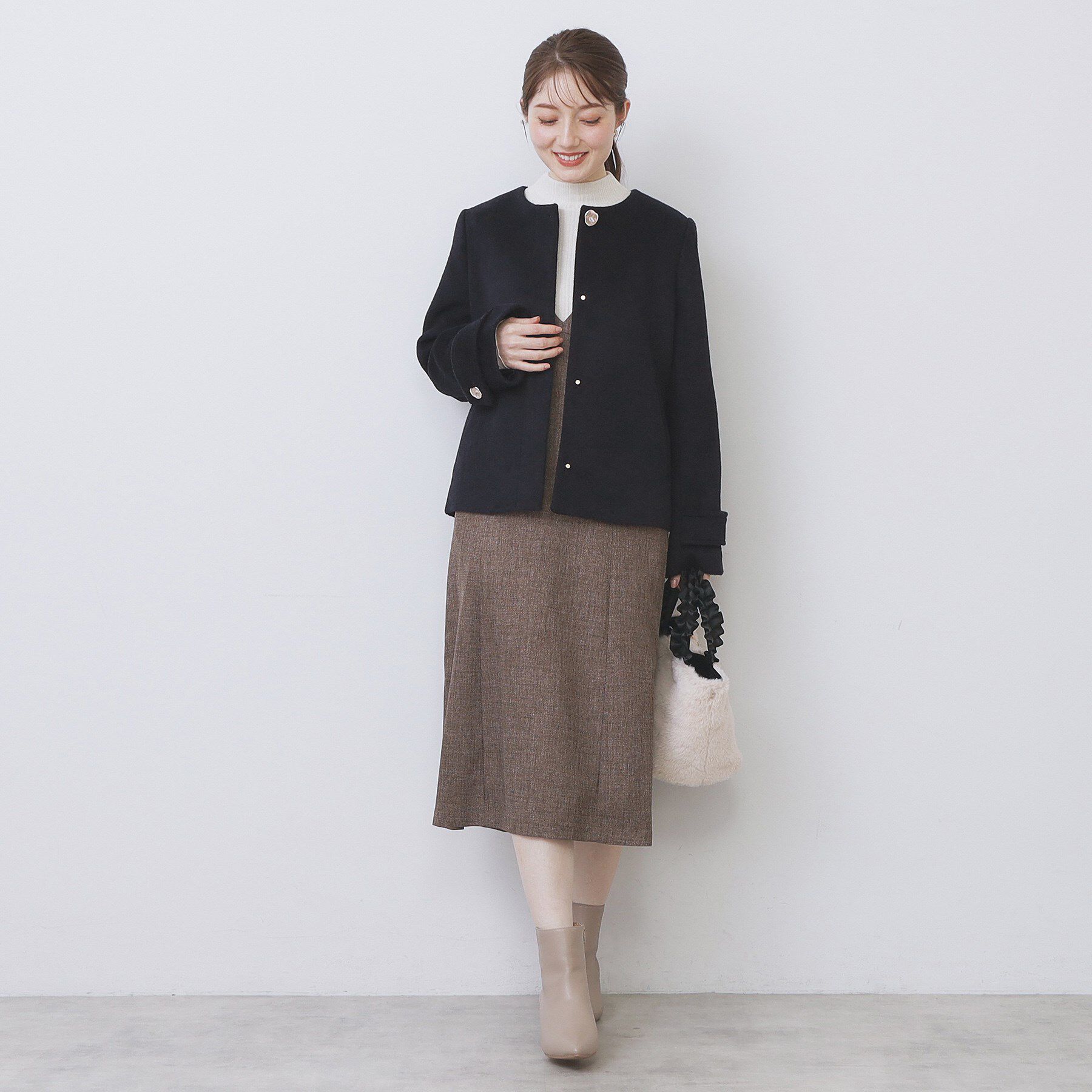 index「ノーカラーショートコート」|ノーカラーコート|