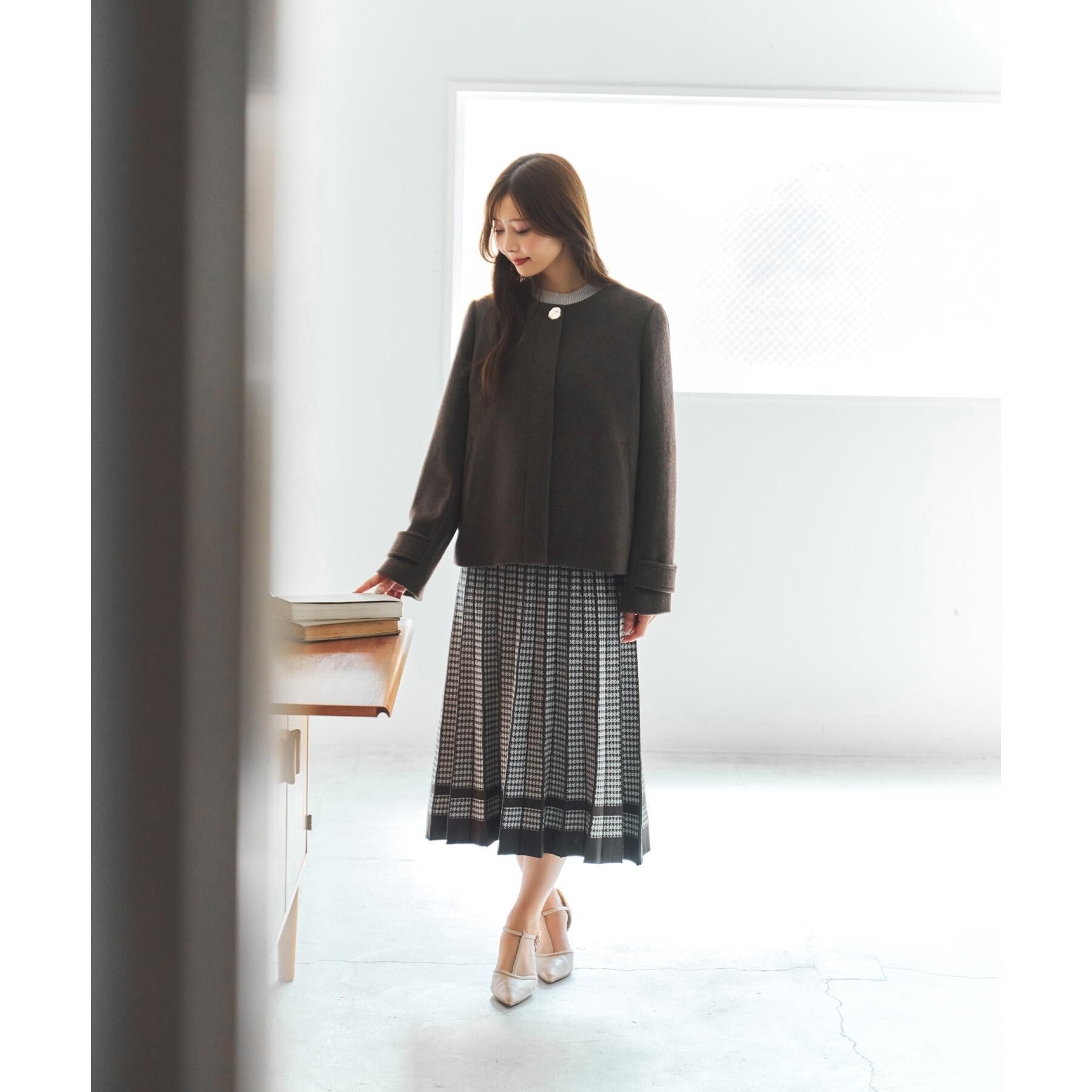 index「ノーカラーショートコート」|ノーカラーコート|