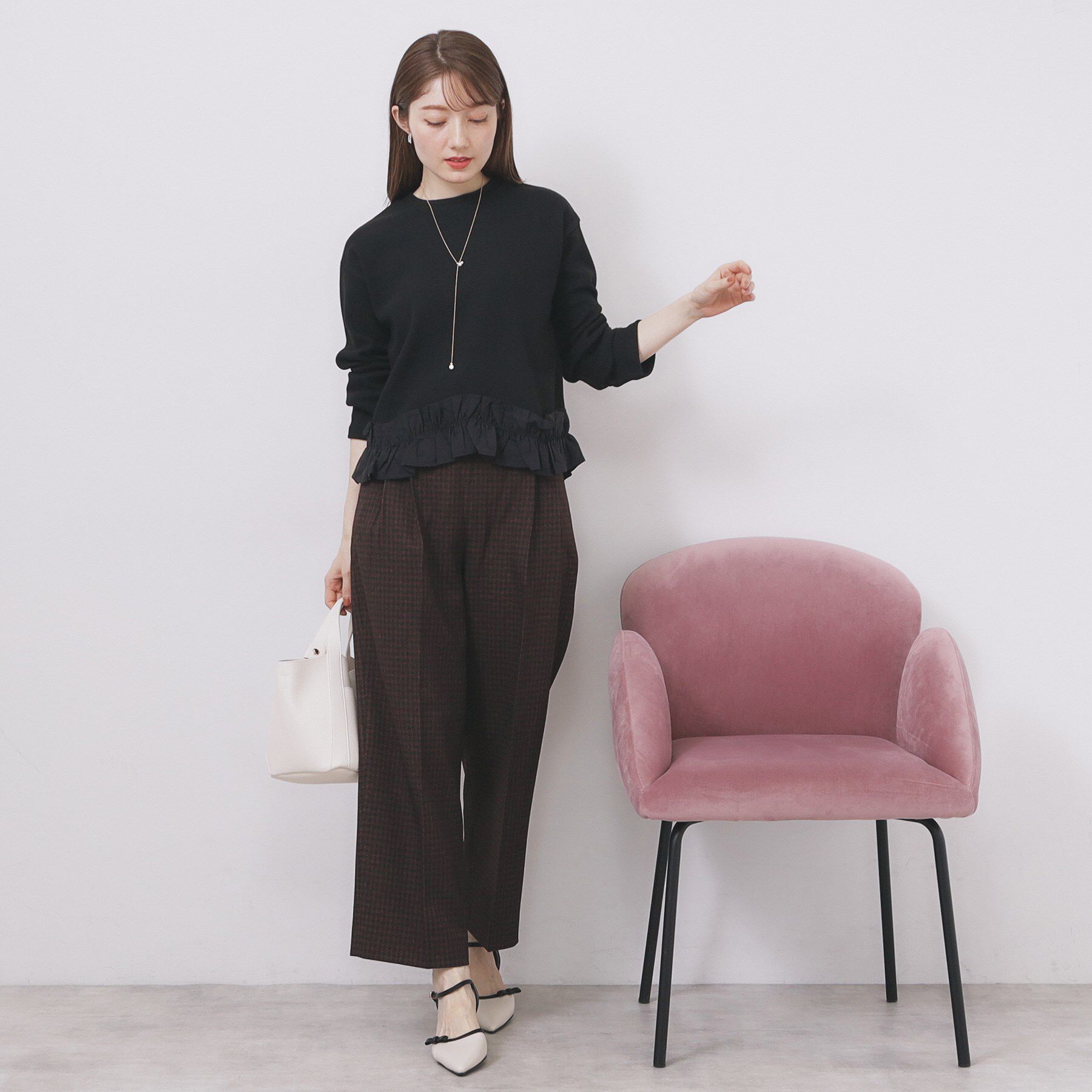 index「フリルドッキングトップス【洗濯機OK】」|Tシャツ・カットソー|