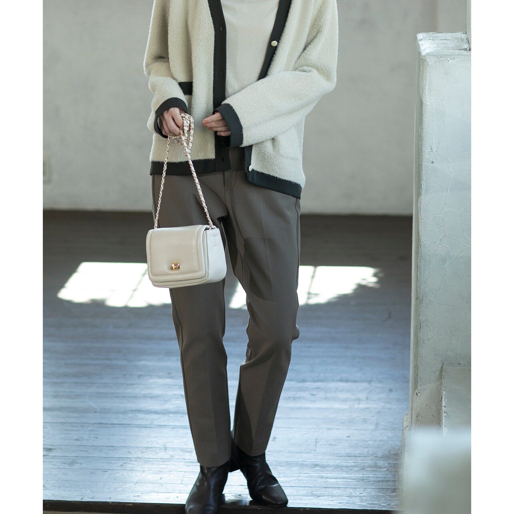 OPAQUE.CLIP「【2WAY】パフィーステッチチェーンショルダーバッグ」|ショルダー・メッセンジャー|