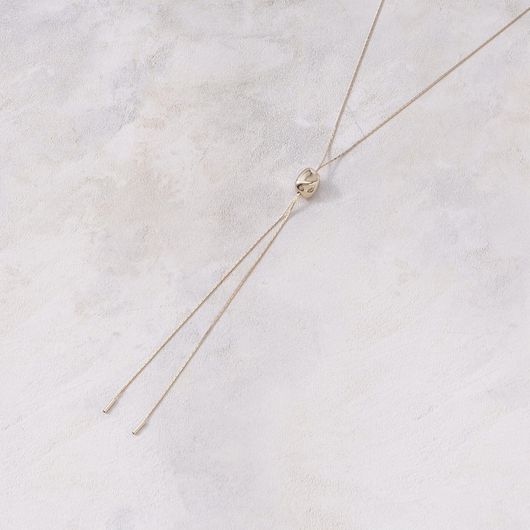 OPAQUE.CLIP「変形メタルスライドネックレス」|ネックレス|ゴールド(007)