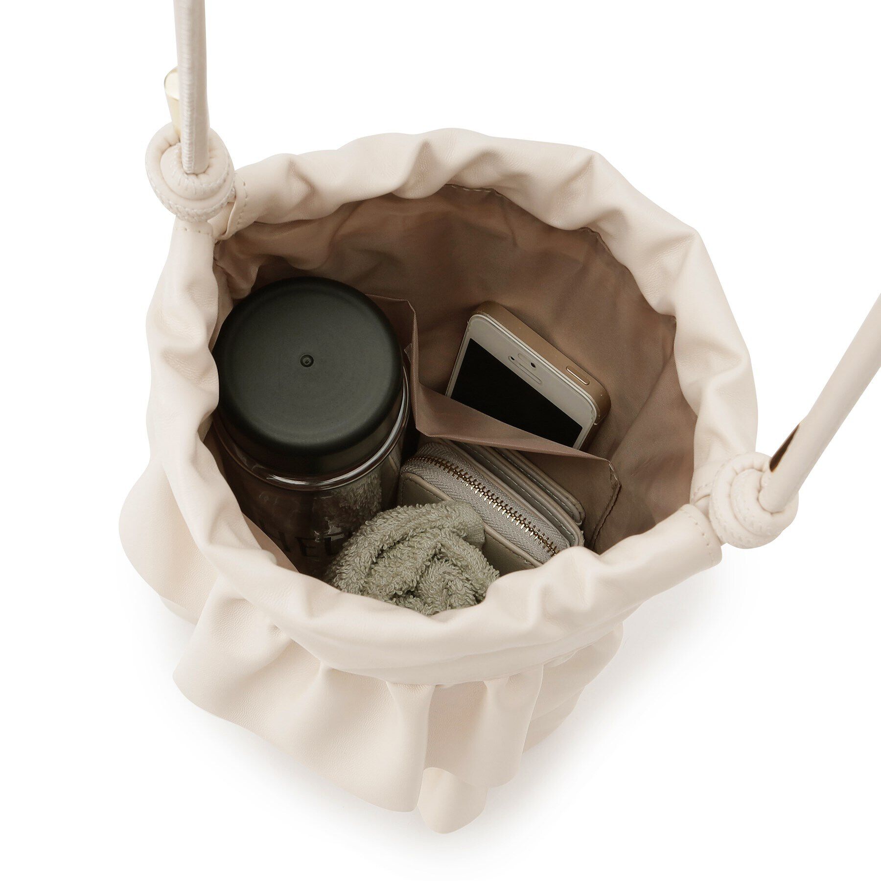 OPAQUE.CLIP「【長さ調整可能】合皮ティアードフリルミニショルダーバッグ」|ショルダー・メッセンジャー|