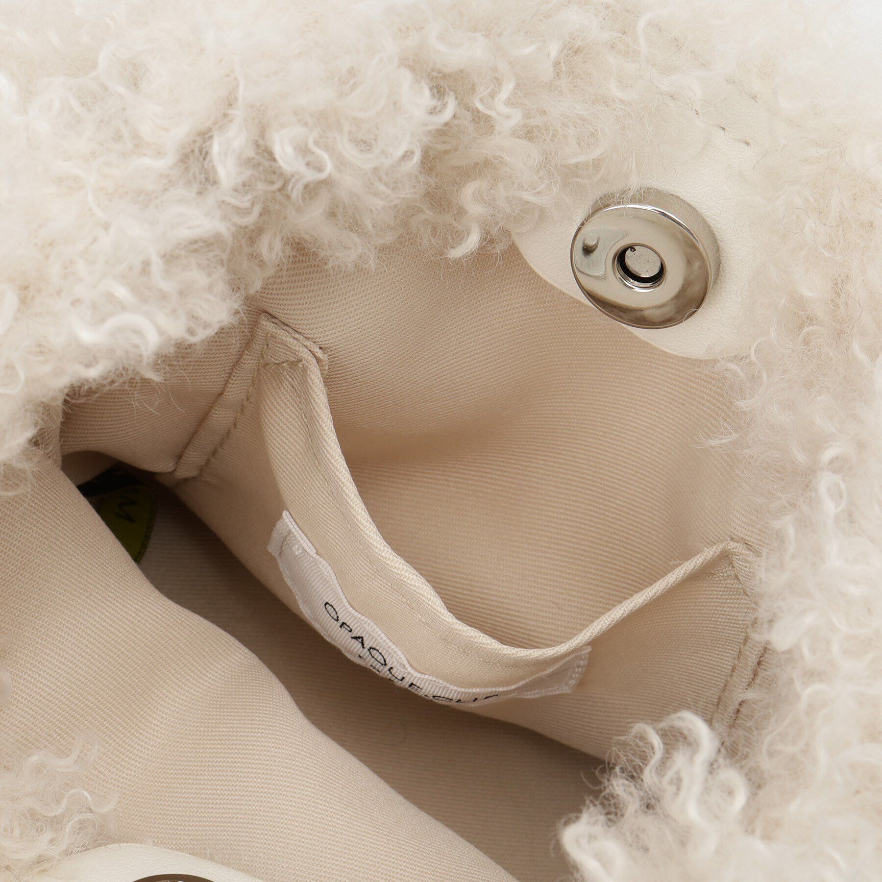 OPAQUE.CLIP「【2WAY】ラム風フェイクファーミニショルダーバッグ」|ショルダー・メッセンジャー|