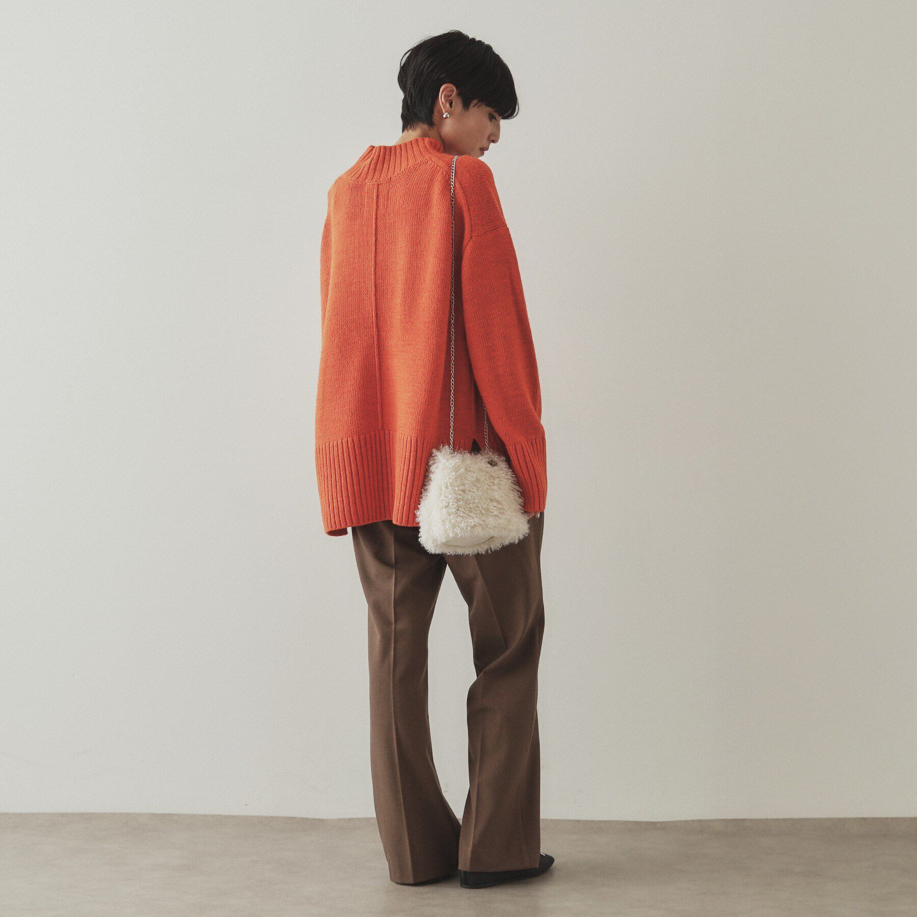 OPAQUE.CLIP「【2WAY】ラム風フェイクファーミニショルダーバッグ」|ショルダー・メッセンジャー|