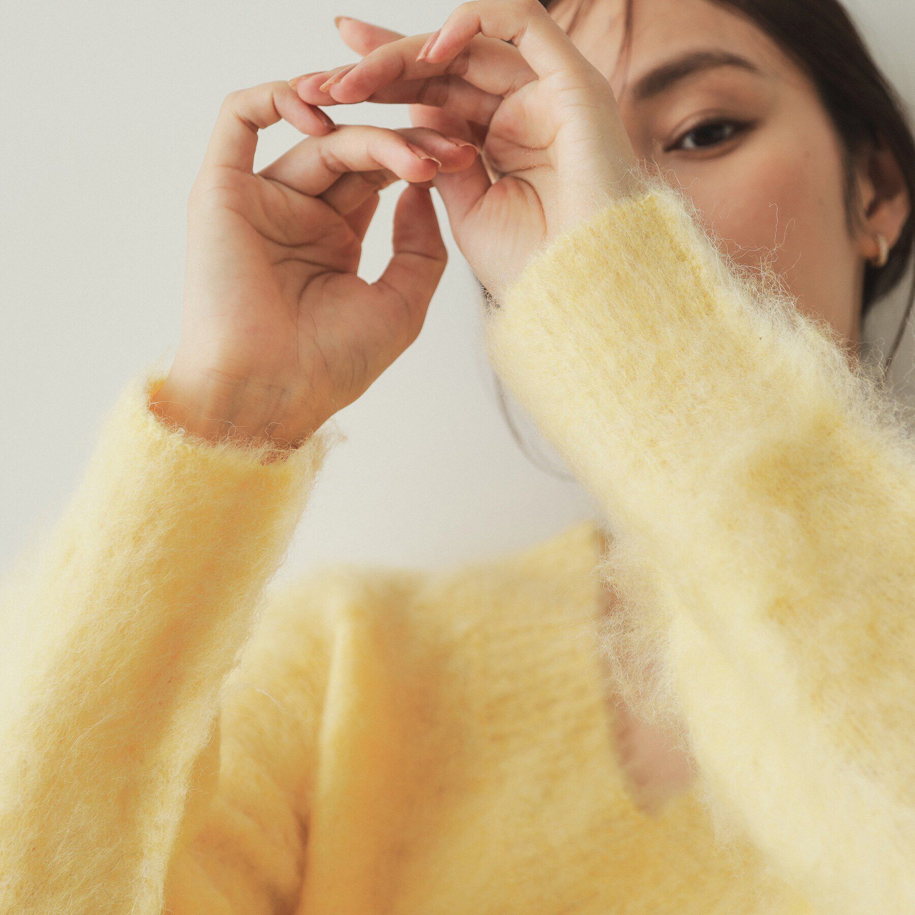 OPAQUE.CLIP「アルパカ混Vネックニット【洗える】」|ニット・セーター|