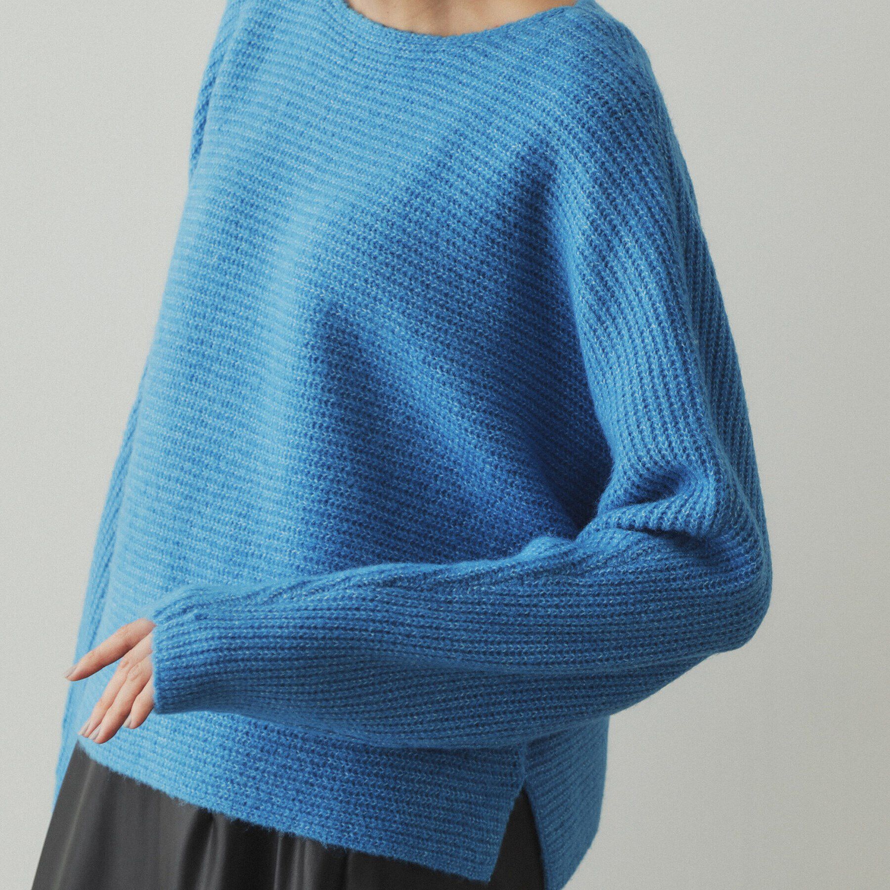 OPAQUE.CLIP「リラクシードルマンスリーブニット【洗濯機洗い可】」|ニット・セーター|