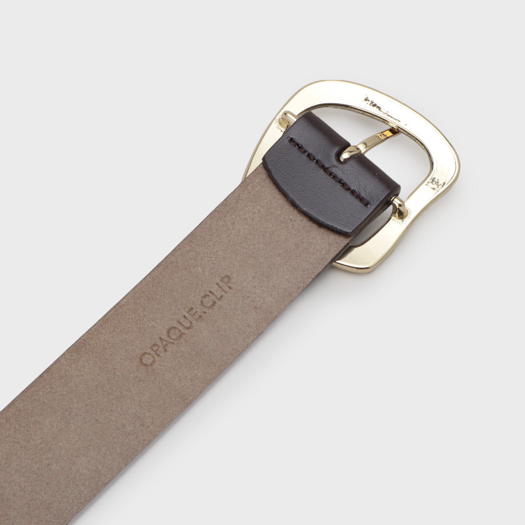 OPAQUE.CLIP「変形メタル幅広ベルト」|ベルト|