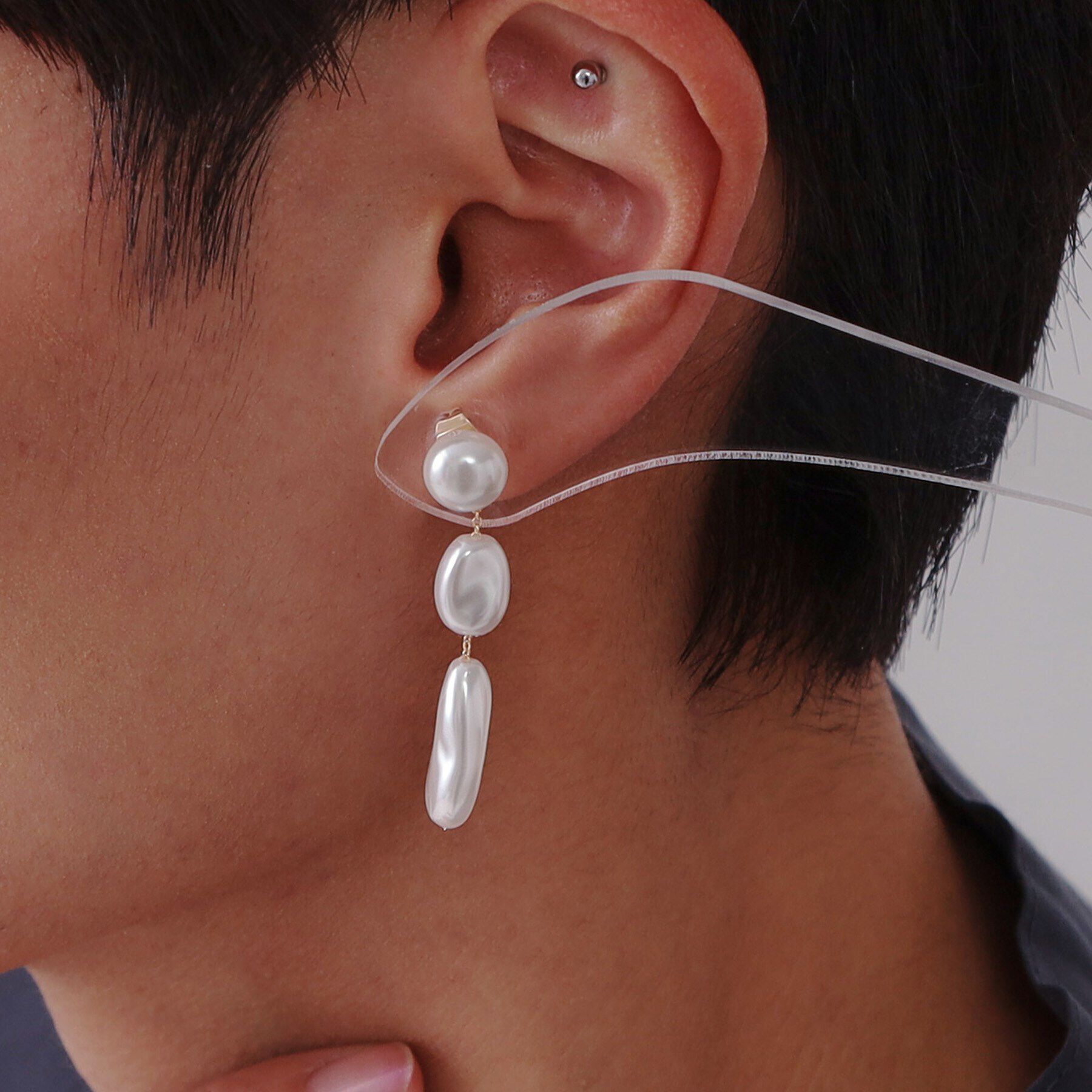 OPAQUE.CLIP「淡水パールピアス」|ピアス|