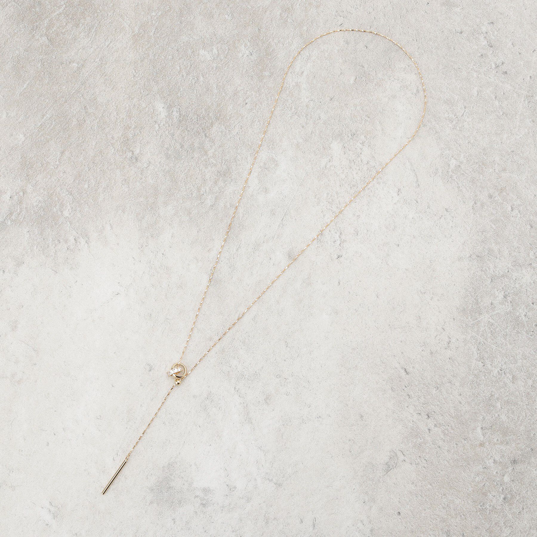 OPAQUE.CLIP「ダブルリングネックレス」|ネックレス|