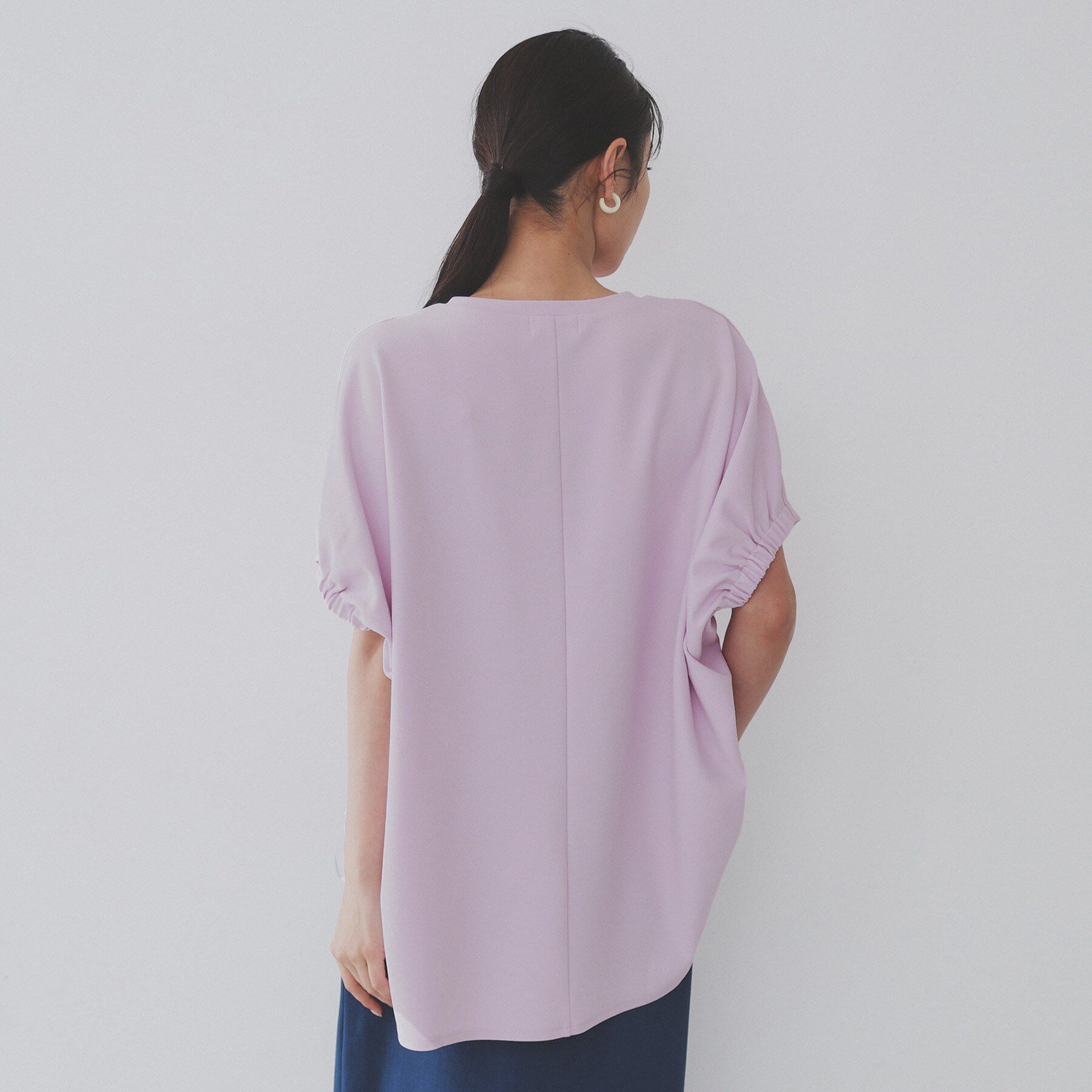 OPAQUE.CLIP「リラクシードルマンスリーブトップス【UV/吸水速乾/洗濯機洗い可】」|Tシャツ・カットソー|