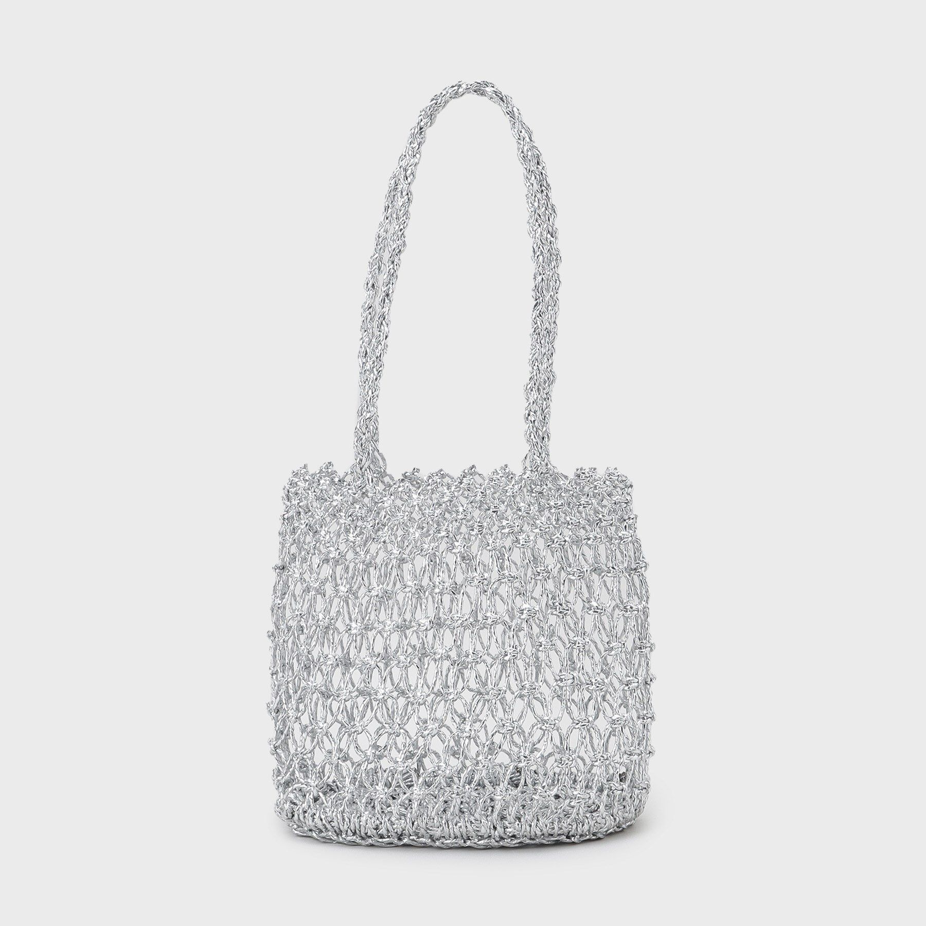 OPAQUE.CLIP「巾着付きマクラメショルダーバッグ」|ショルダー・メッセンジャー|