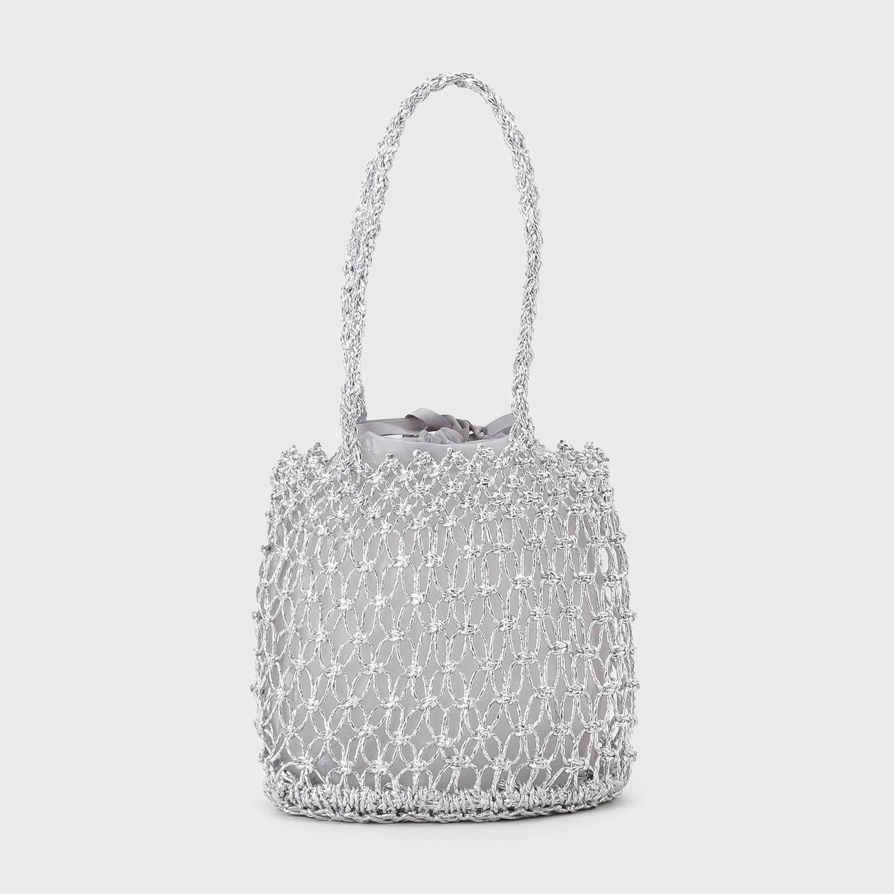 OPAQUE.CLIP「巾着付きマクラメショルダーバッグ」|ショルダー・メッセンジャー|