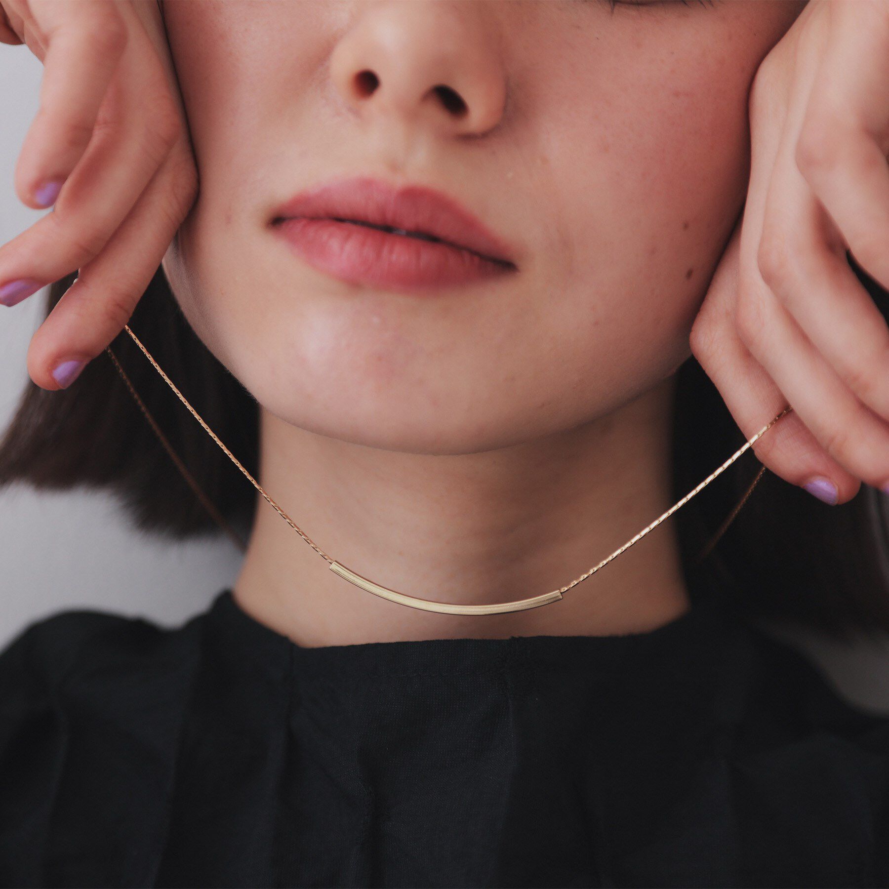 OPAQUE.CLIP「メタルバースライドネックレス」|ネックレス|