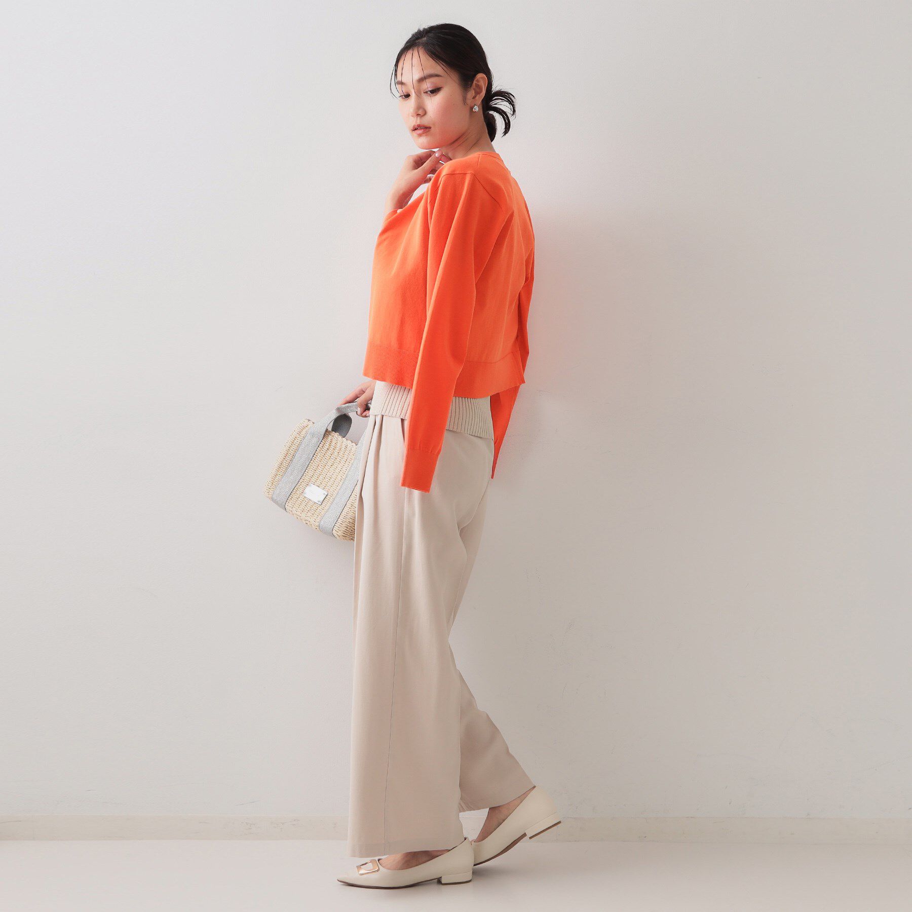 OPAQUE.CLIP「ショートニットカーディガン【UV/洗濯機洗い可】」|カーディガン|