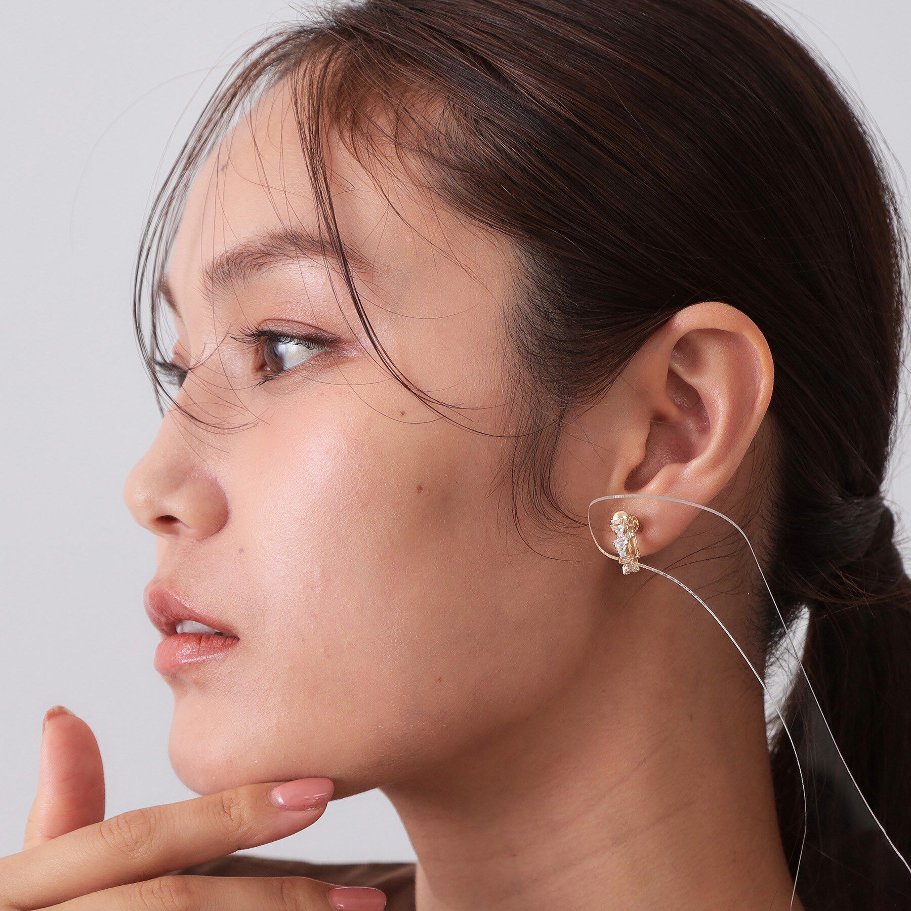 OPAQUE.CLIP「ビジューイヤリング」|イヤリング|