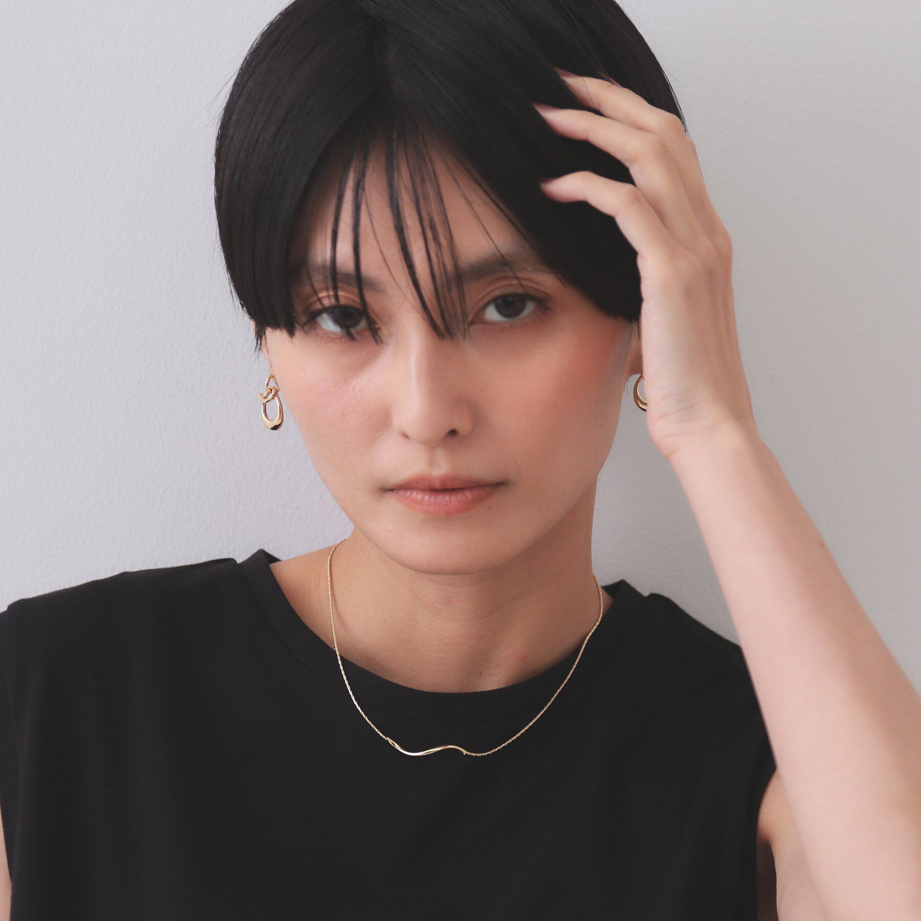 OPAQUE.CLIP「2WAY ニュアンスバーネックレス」|ネックレス|