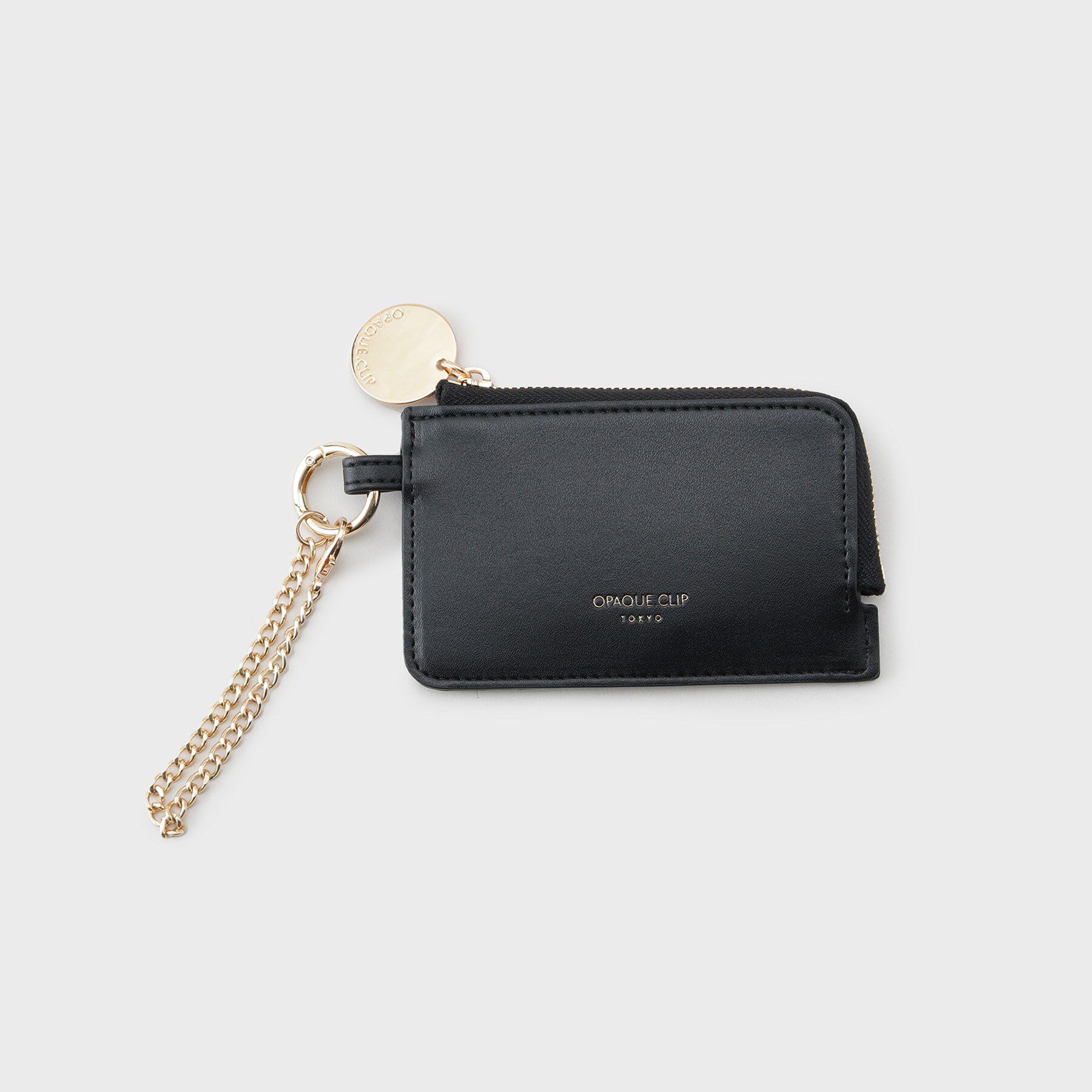 OPAQUE.CLIP「【2WAY】合皮チャームカードケース」|その他|ブラック(019)