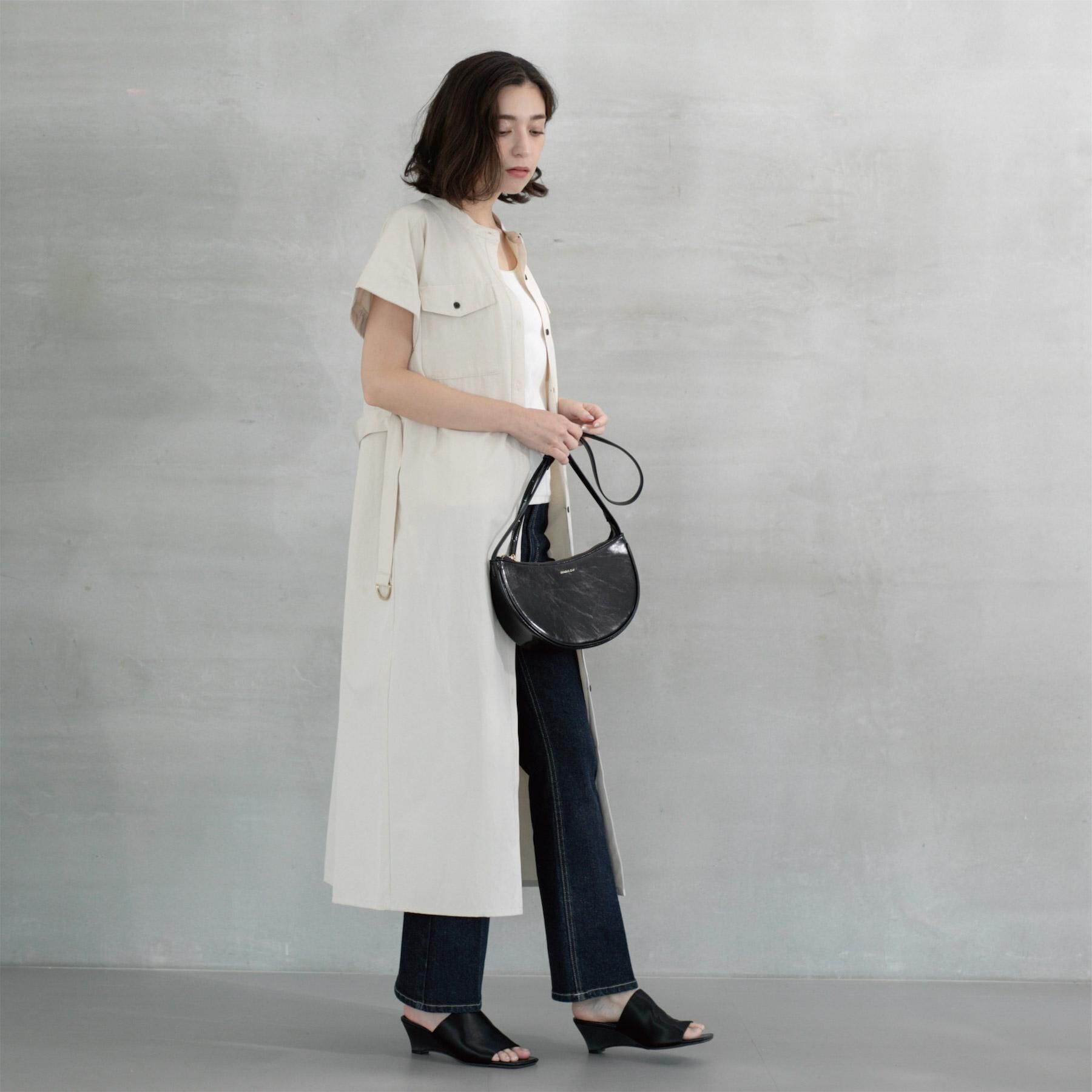 OPAQUE.CLIP「ダブルポケットシャツワンピース【洗濯機洗い可】」|ワンピース|