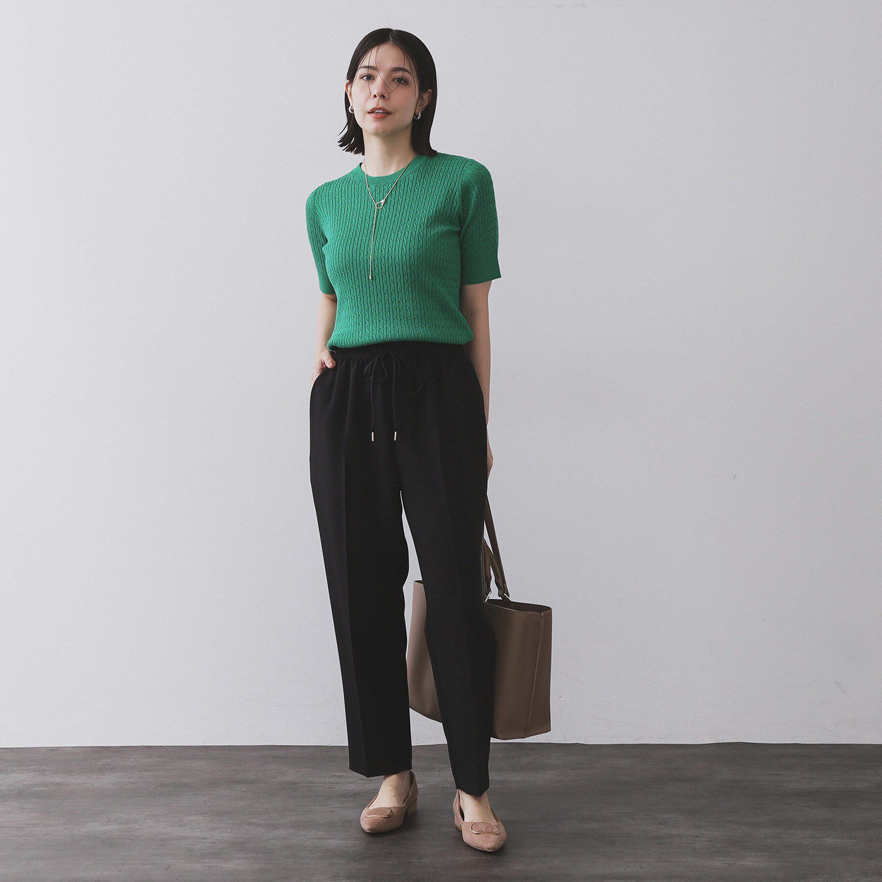 OPAQUE.CLIP「ストレッチ美脚イージーテーパードパンツ【防シワ/洗濯機洗い可】」|その他|