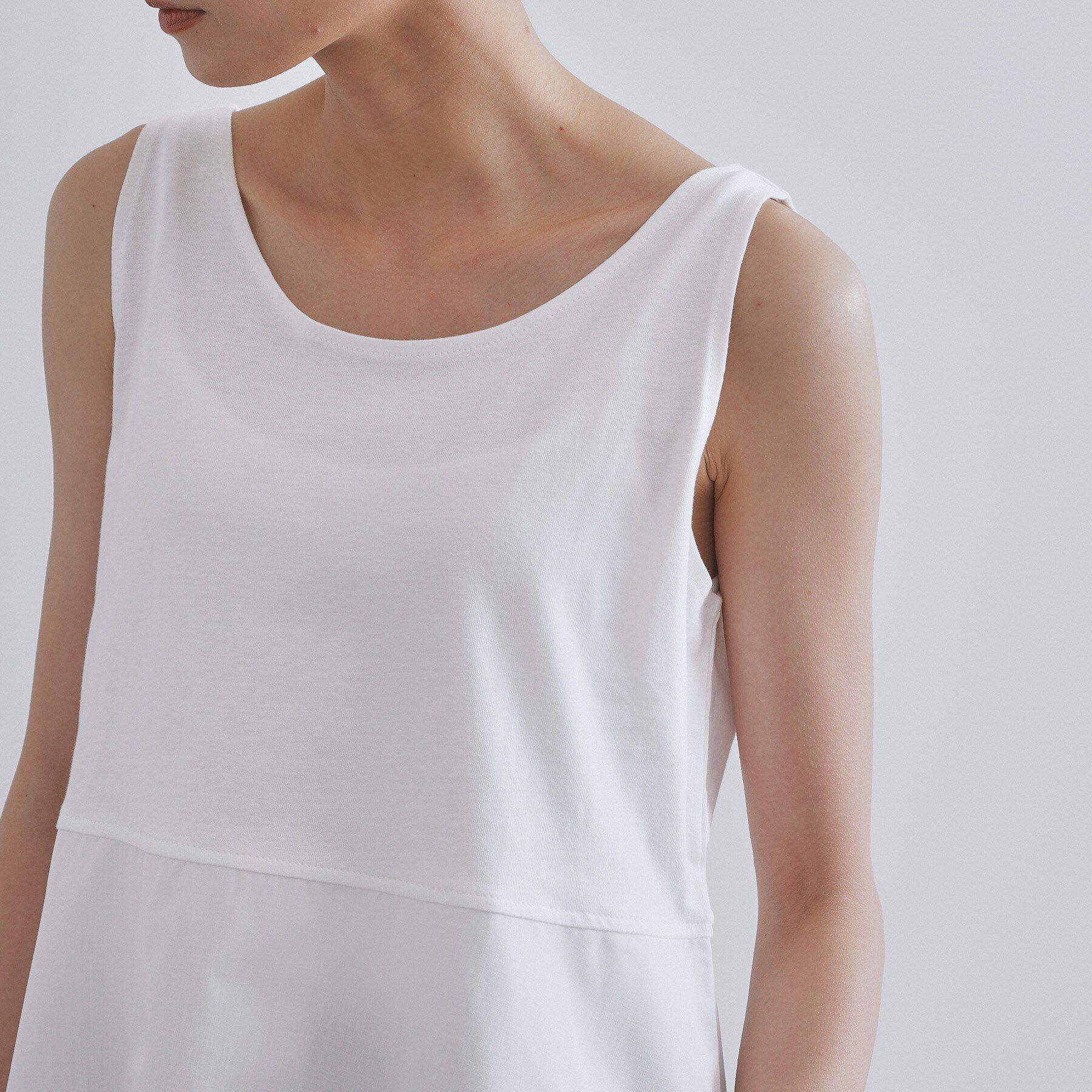 OPAQUE.CLIP「《ツインセット》リラクシーサイドスリットニット&times;ドッキングタンク【洗濯機洗い可】」|その他|