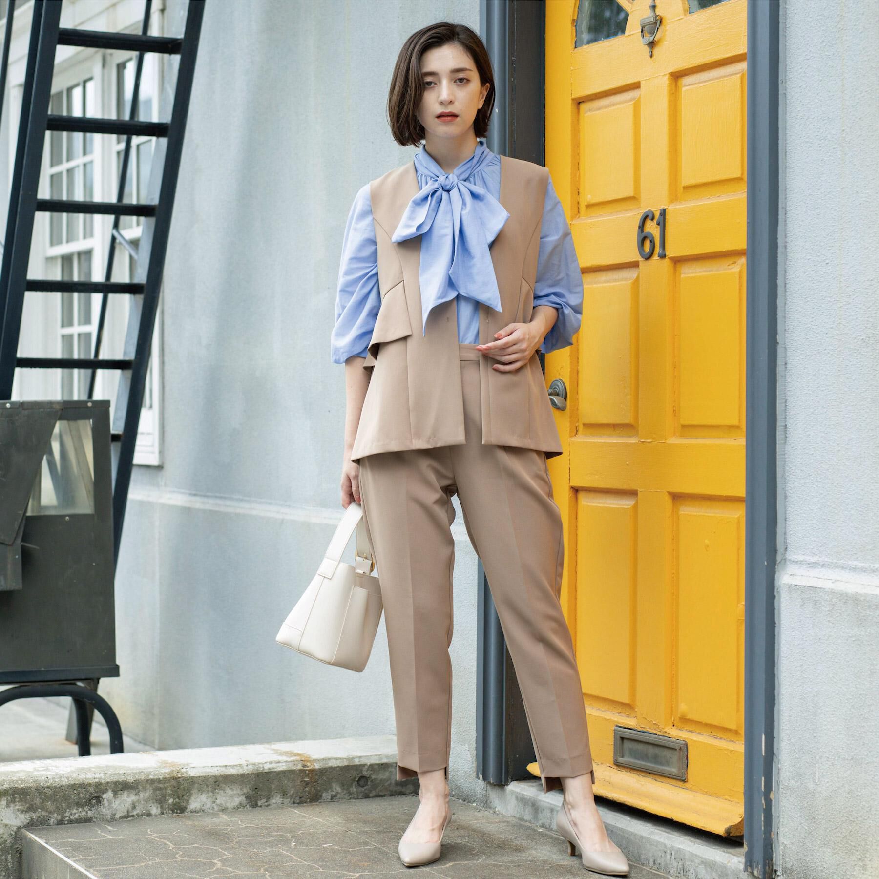 OPAQUE.CLIP「ステップヘムテーパードパンツ/セットアップ対応可【洗濯機洗い可】」|その他|