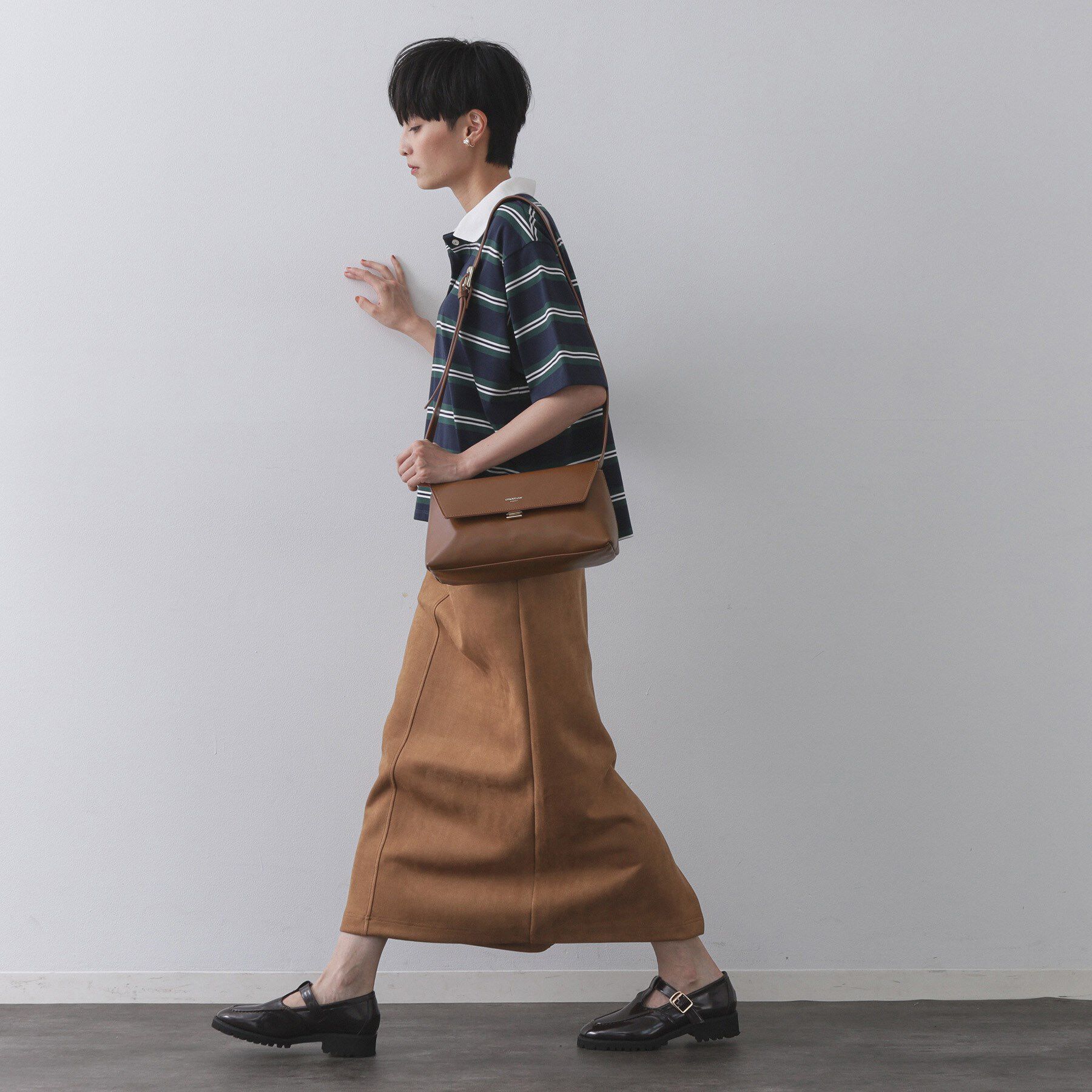 OPAQUE.CLIP「【3WAY】スムース合皮ワイドボディバッグ」|その他|