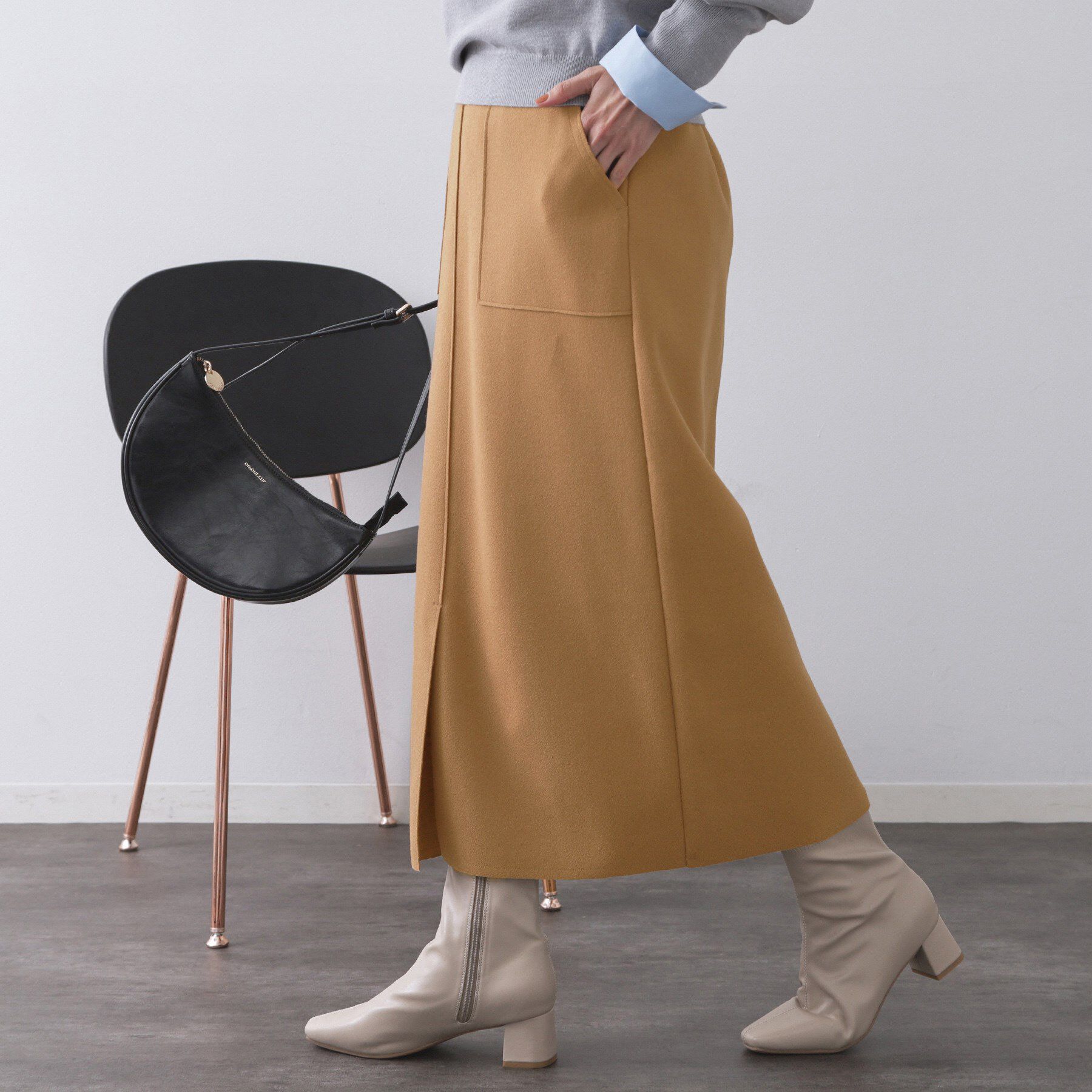 OPAQUE.CLIP「ウールライクタイトスカート【洗濯機洗い可】《8col》」|スカート|