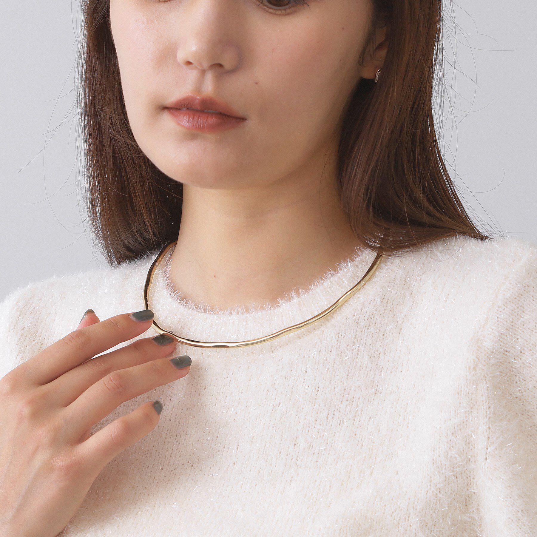 OPAQUE.CLIP「メタルチョーカー」|ネックレス|