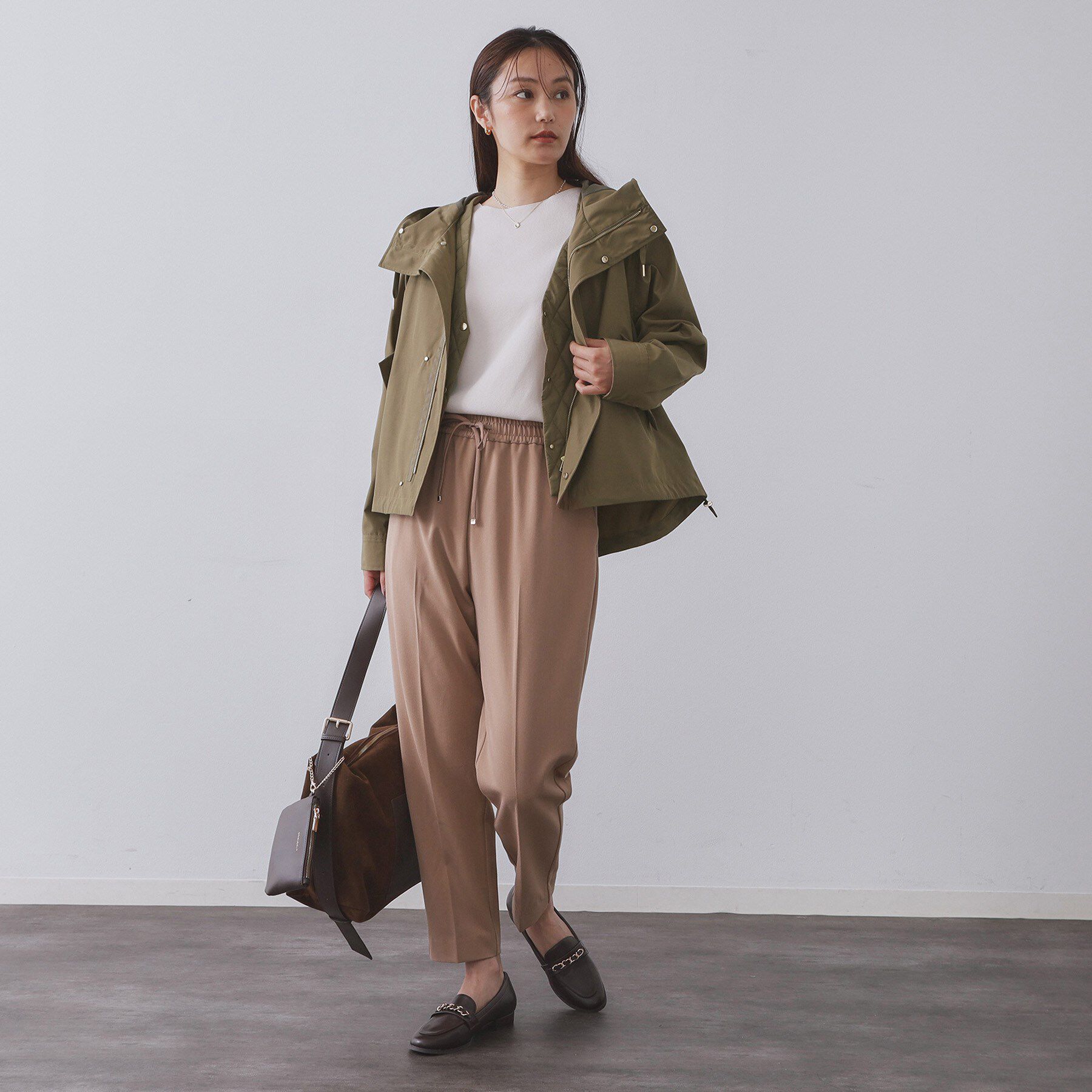 OPAQUE.CLIP「《ツインセット》マウンテンパーカー&times;キルティングベストライナー【撥水/洗濯機OK】」|ブルゾン・スタジャン|