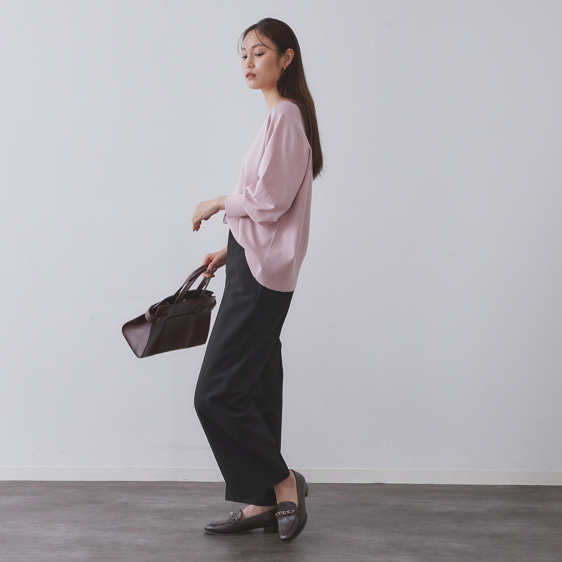 OPAQUE.CLIP「ウォームタッチ ワイドパンツ【洗濯機洗OK/ストレッチ】≪SS～LL≫」|その他|