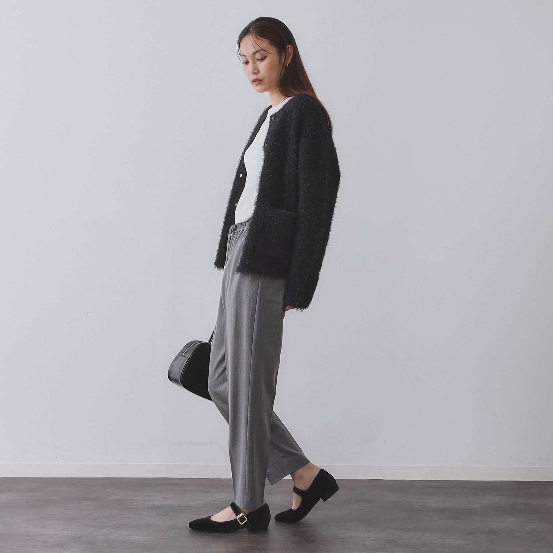 OPAQUE.CLIP「ウォームタッチ イージーテーパードパンツ【洗濯機洗OK/ストレッチ】≪SS～LL≫」|その他|