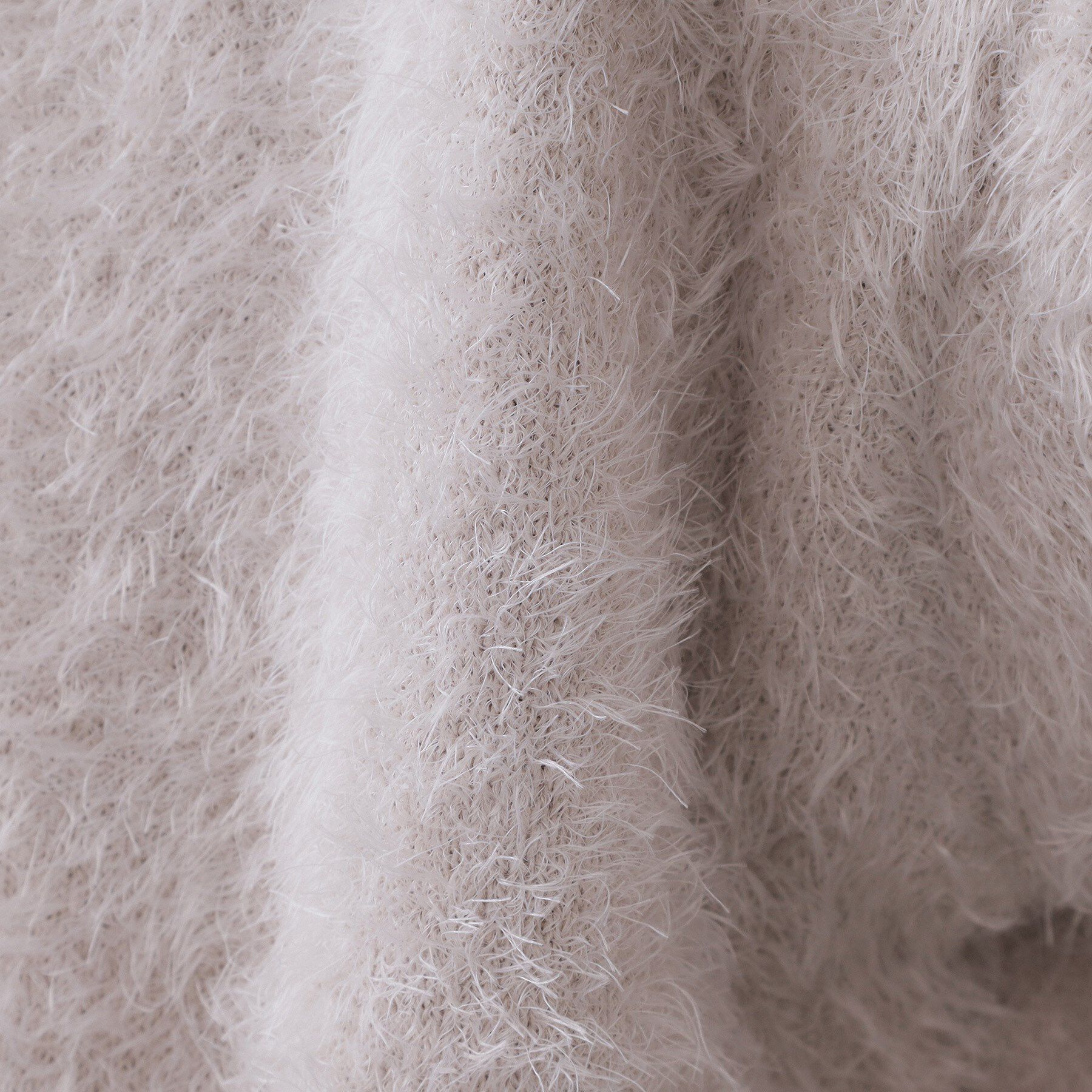 OPAQUE.CLIP「シャギーミドルカーディガン【洗濯機OK】《6col》」|カーディガン|