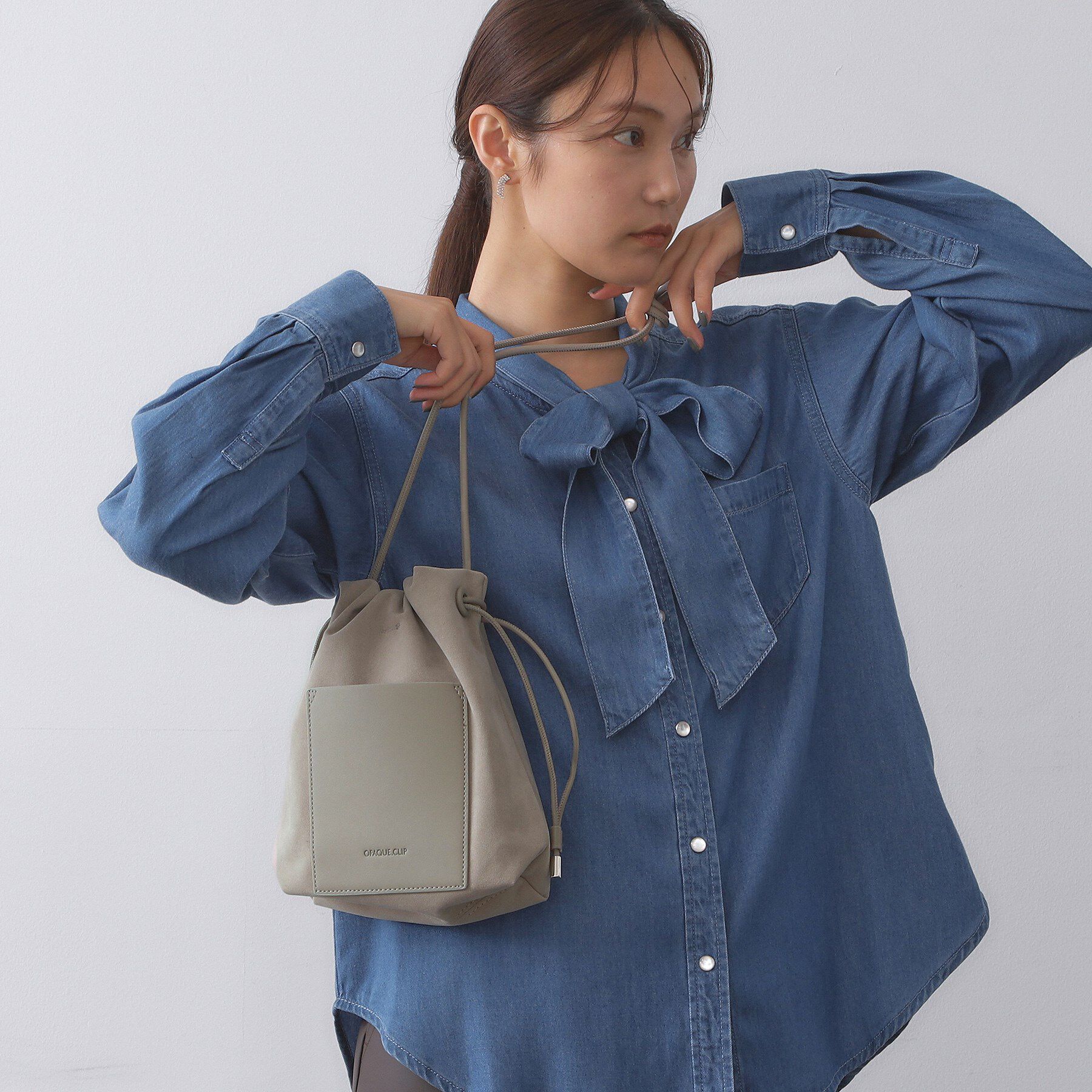 OPAQUE.CLIP「【長さ調整可能】サイドドロストミニショルダーバッグ」|ショルダー・メッセンジャー|