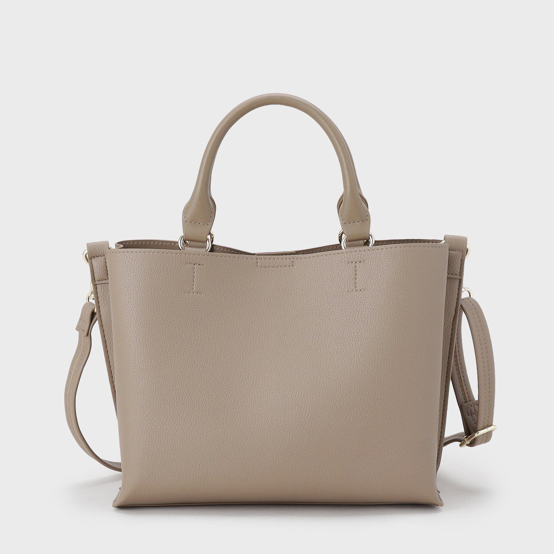 OPAQUE.CLIP「【2WAY/人間工学】ソフトシュリンク合皮ミドルサイズトートバッグ」|トートバッグ|