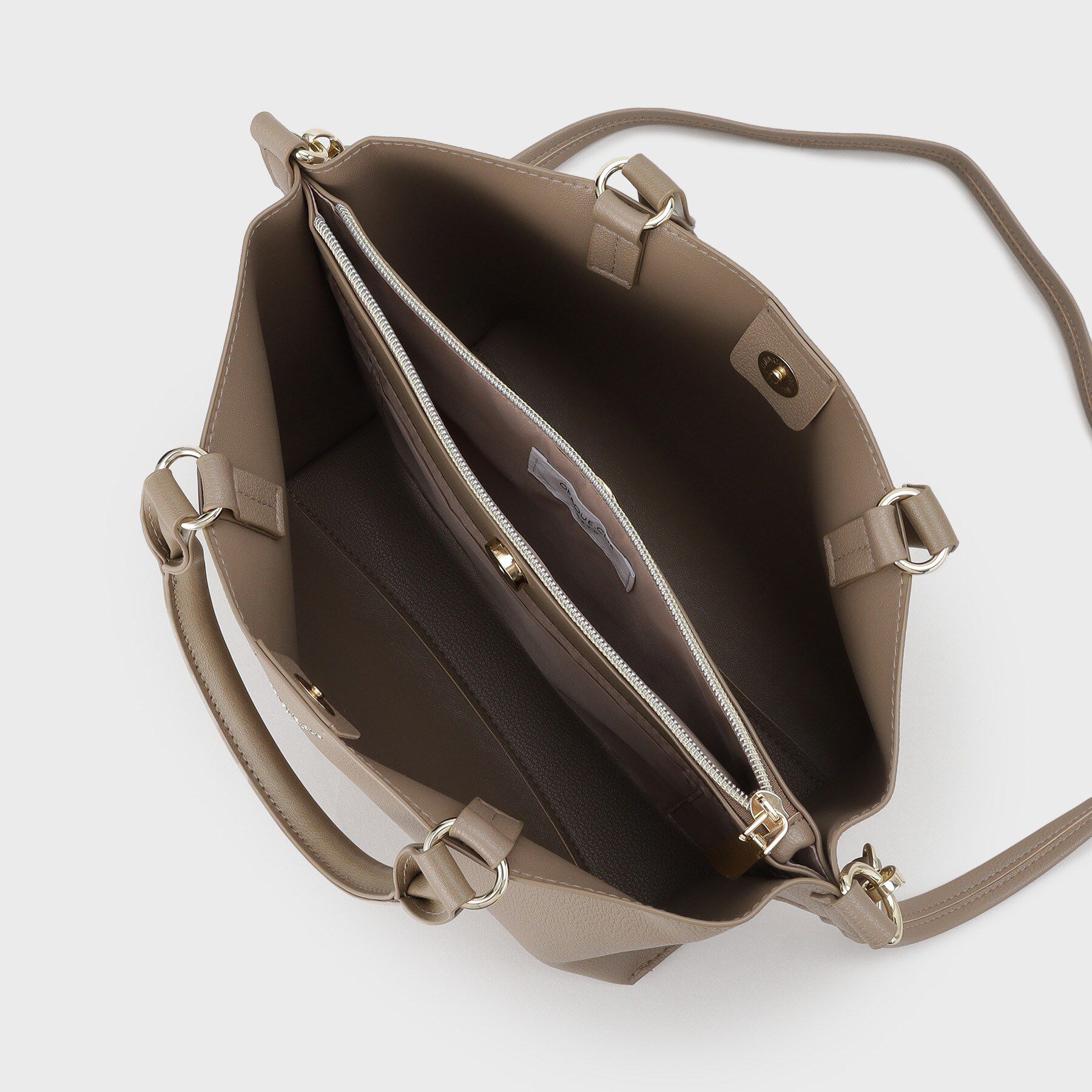 OPAQUE.CLIP「【2WAY/人間工学】ソフトシュリンク合皮ミドルサイズトートバッグ」|トートバッグ|