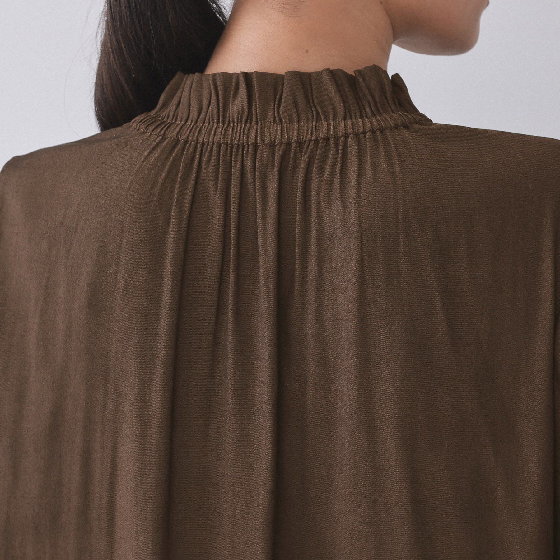 OPAQUE.CLIP「フリルカラーブラウス【洗濯機OK】」|シャツ・ブラウス|