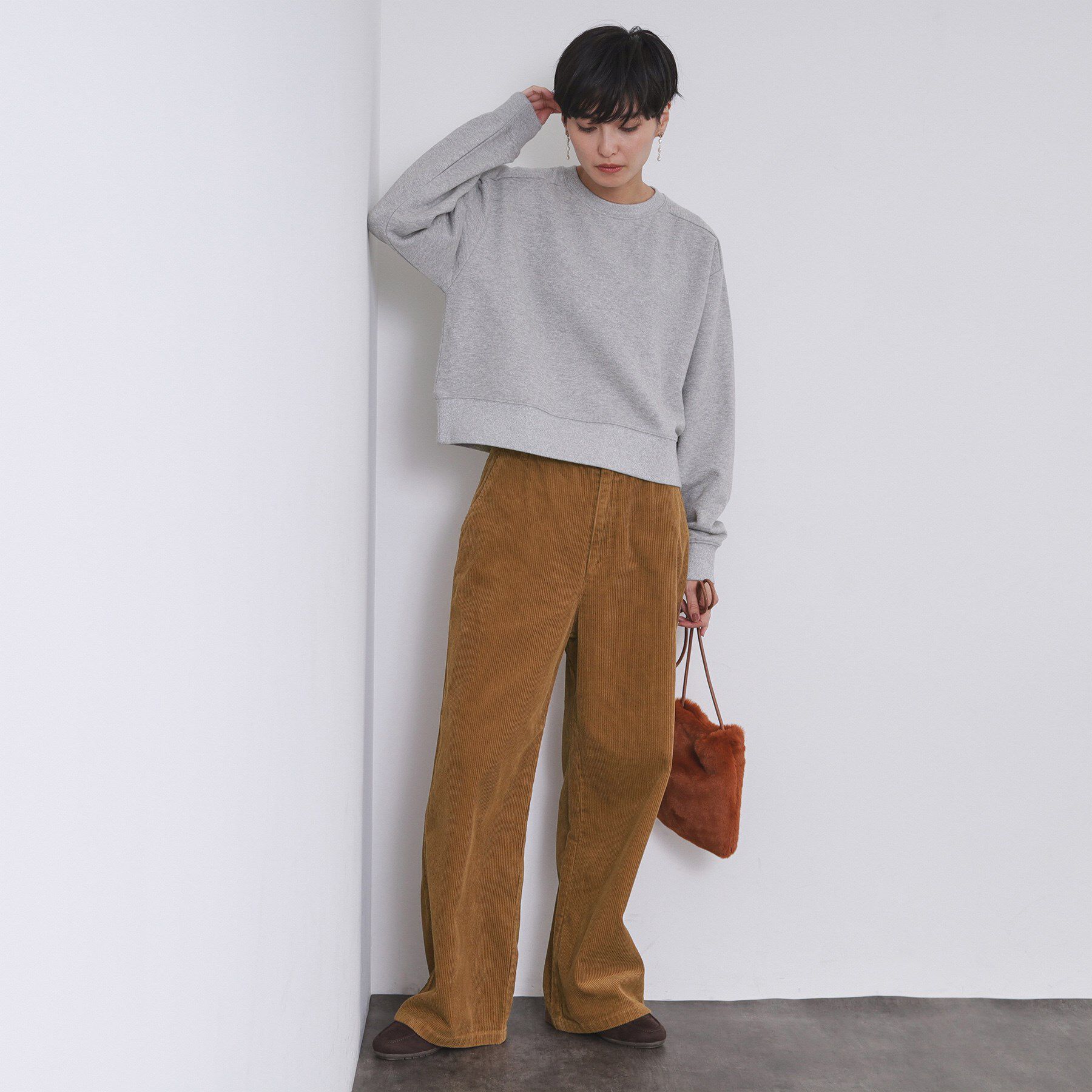 OPAQUE.CLIP「コーデュロイワイドパンツ【洗濯機OK】」|その他|
