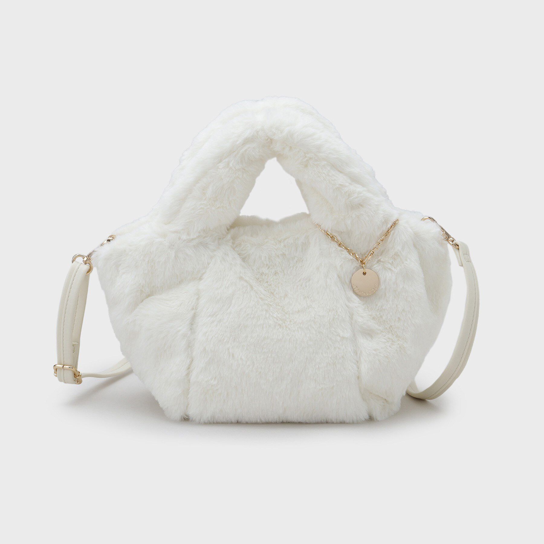 OPAQUE.CLIP「【2WAY】フェイクファーミドルトートバッグ」|トートバッグ|