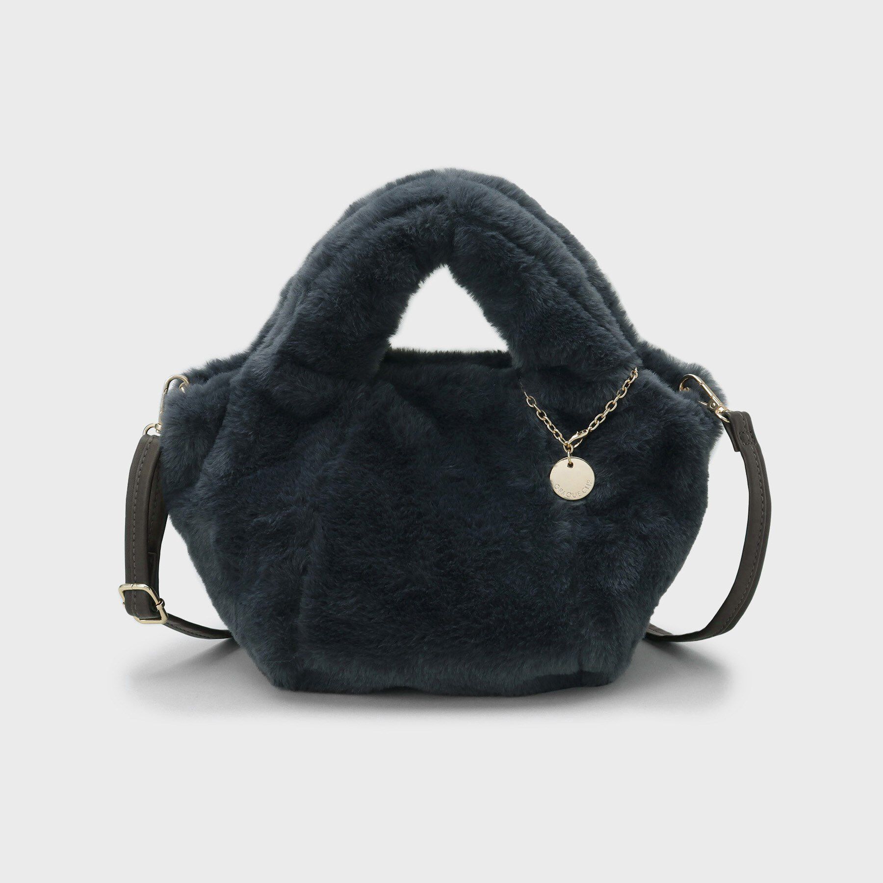 OPAQUE.CLIP「【2WAY】フェイクファーミドルトートバッグ」|トートバッグ|