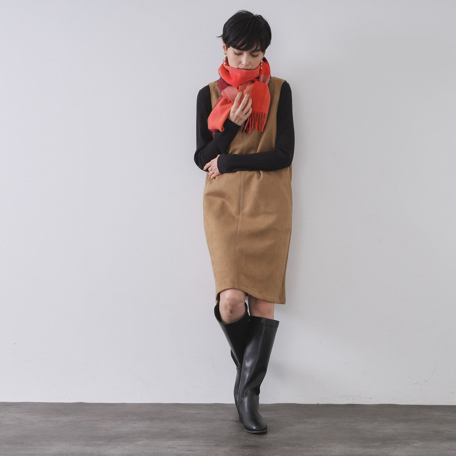 OPAQUE.CLIP「ウール100％マフラー【12col/洗える】」|ストール|