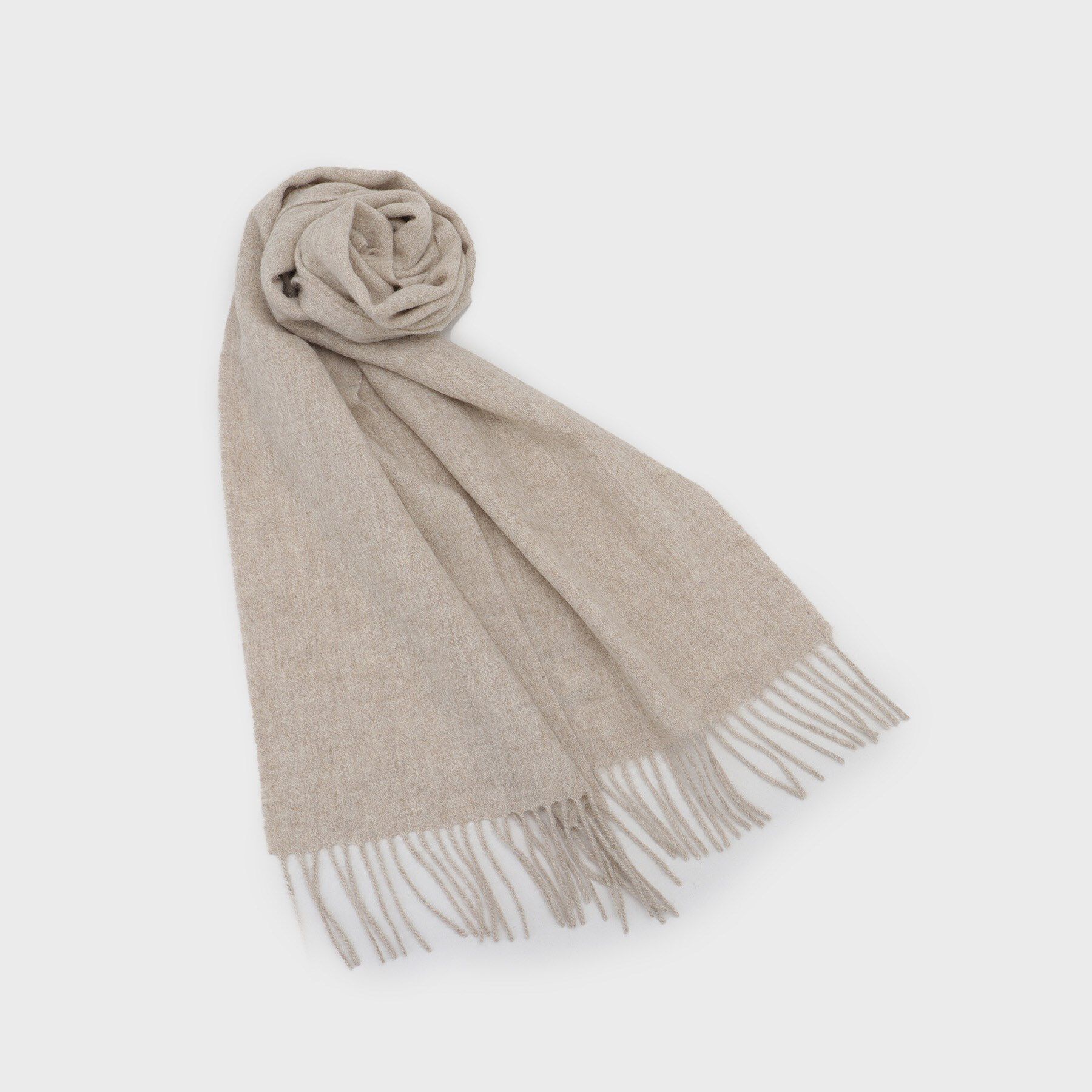 OPAQUE.CLIP「ウール100％マフラー【12col/洗える】」|ストール|ベージュ(052)