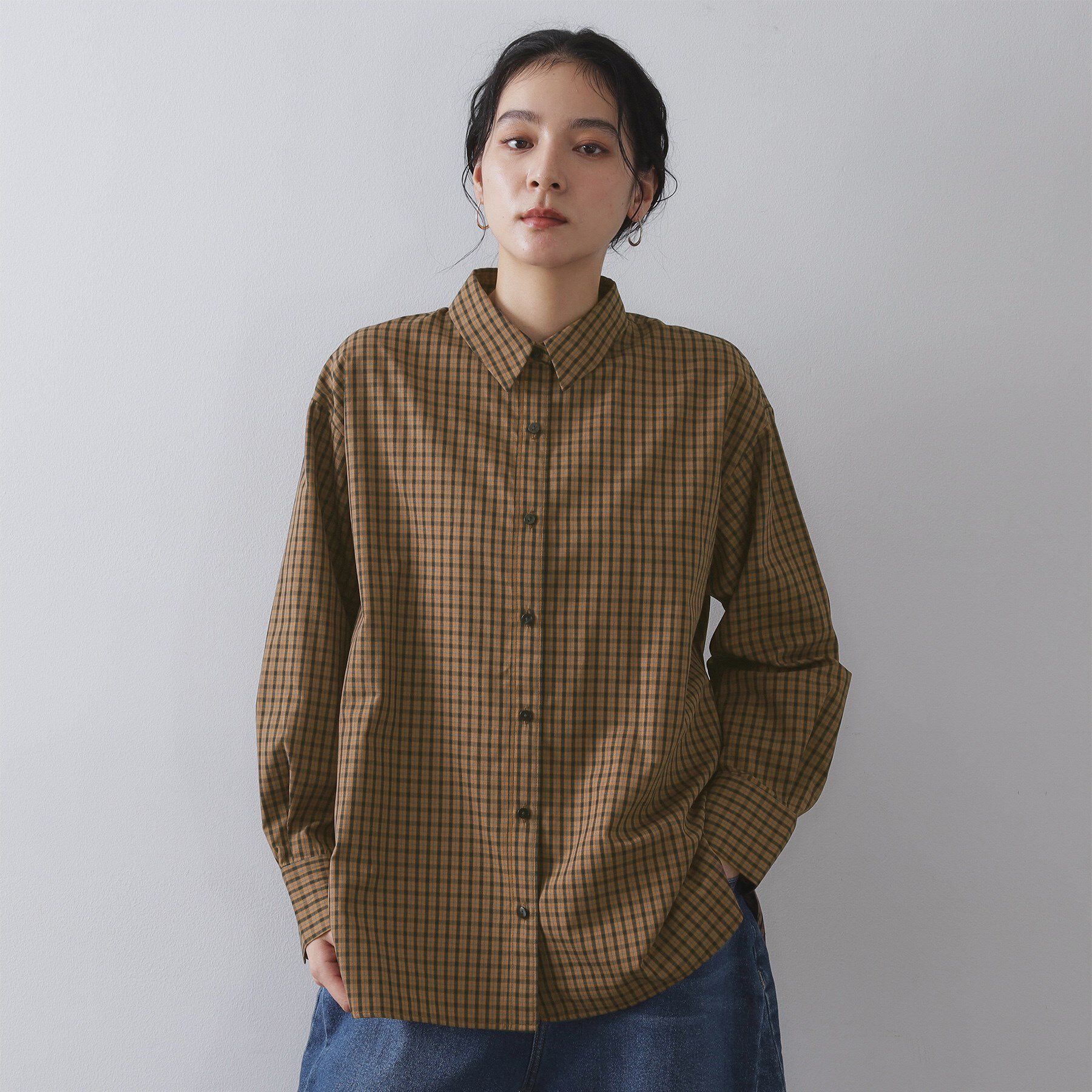 OPAQUE.CLIP「チェック柄レギュラーシャツ【洗濯機OK】」|シャツ・ブラウス|