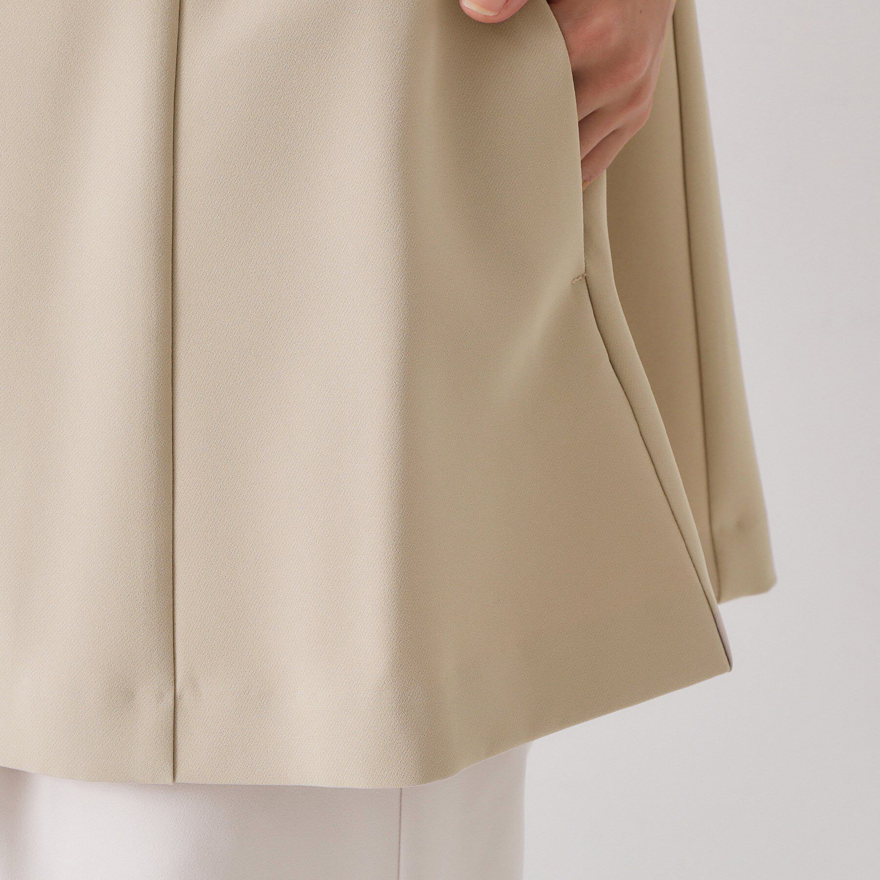 OPAQUE.CLIP「ペプラムジレ/セットアップ対応可【洗濯機OK】」|ベスト・ジレ|