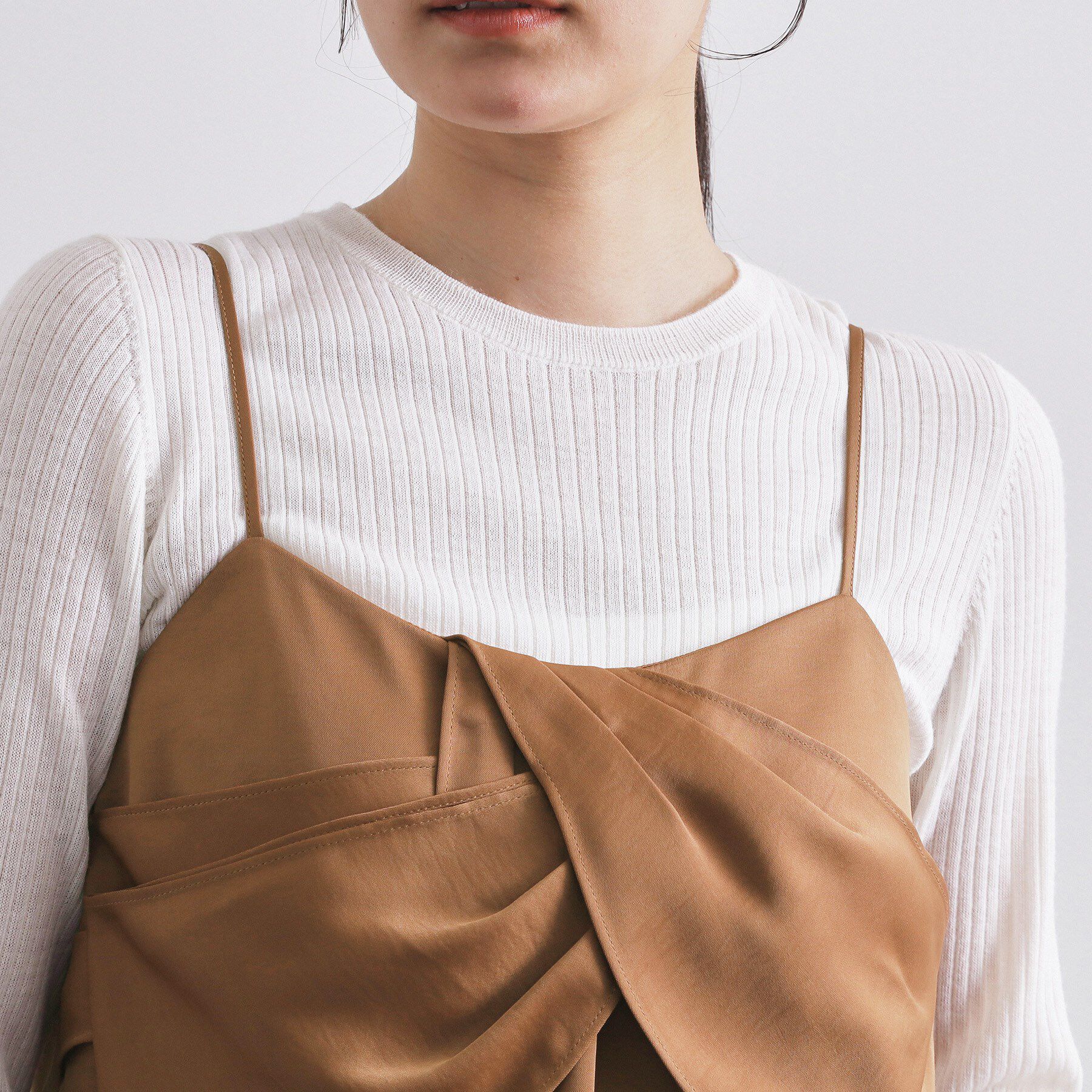 OPAQUE.CLIP「サテンキャミブラウス【洗濯機OK】」|シャツ・ブラウス|