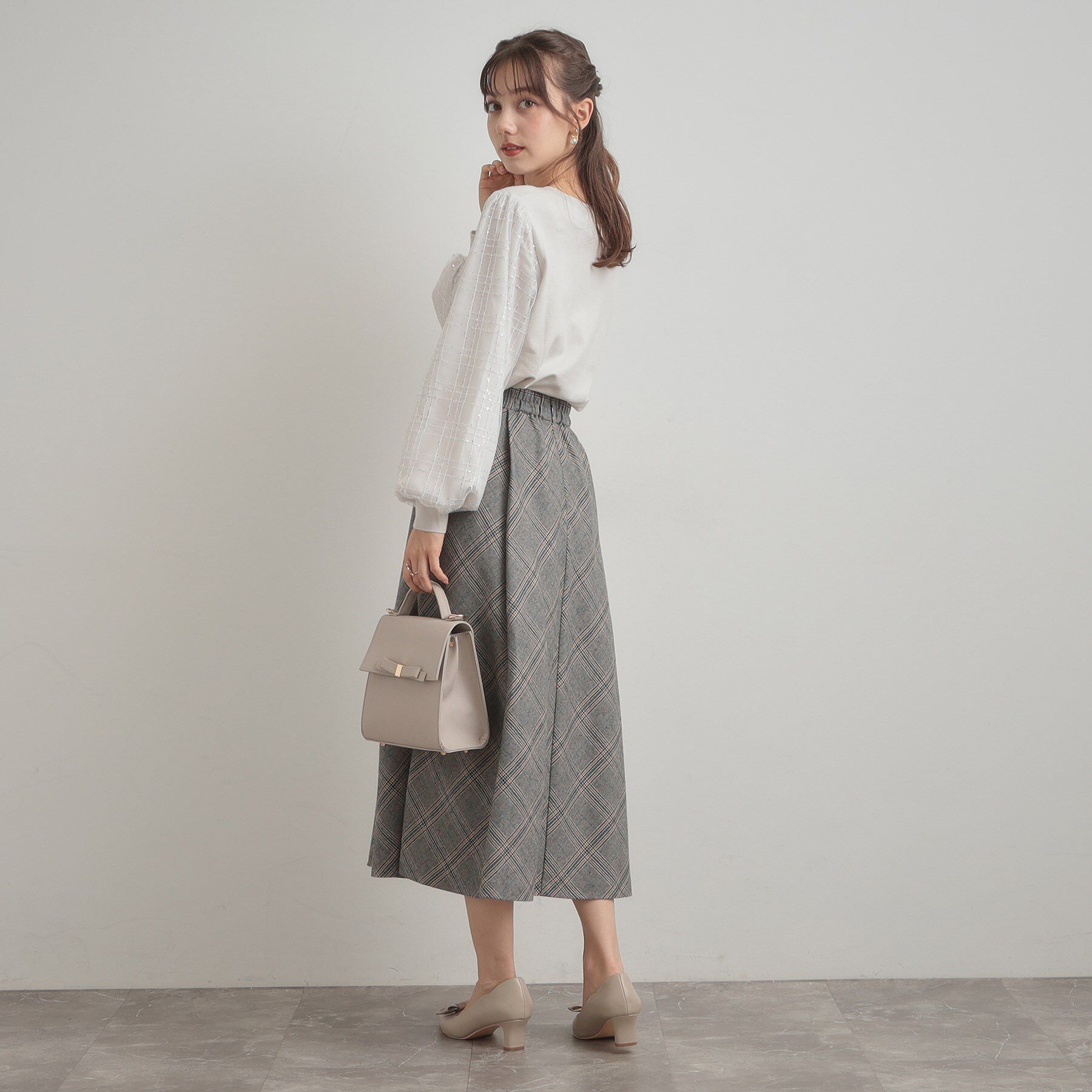 Couture broach「【通勤・大人可愛い】TRチェックスカート」|スカート|