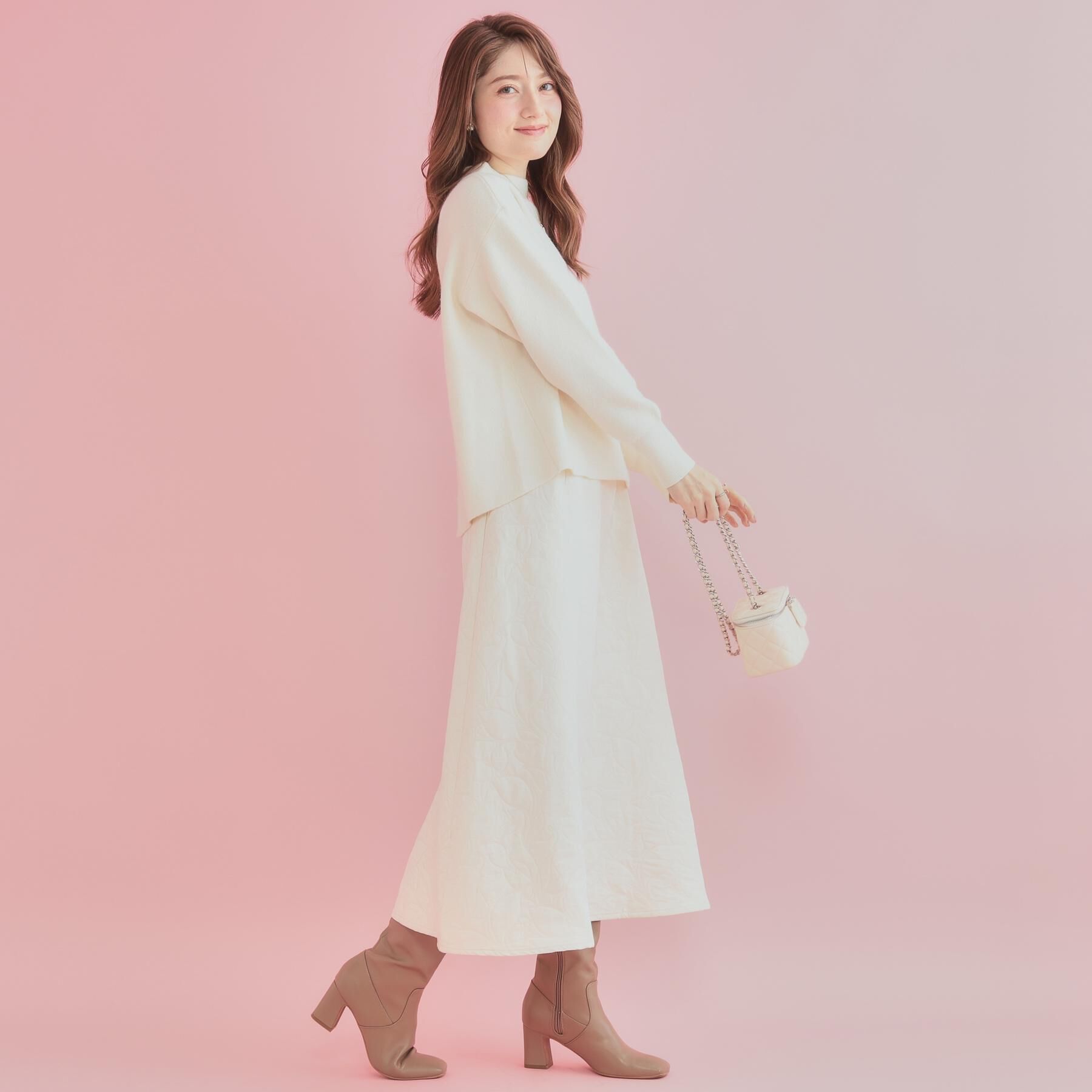 Couture broach「【ゆるふわ・通勤】リッシュアンゴラ バックパール調ニット」|ニット・セーター|