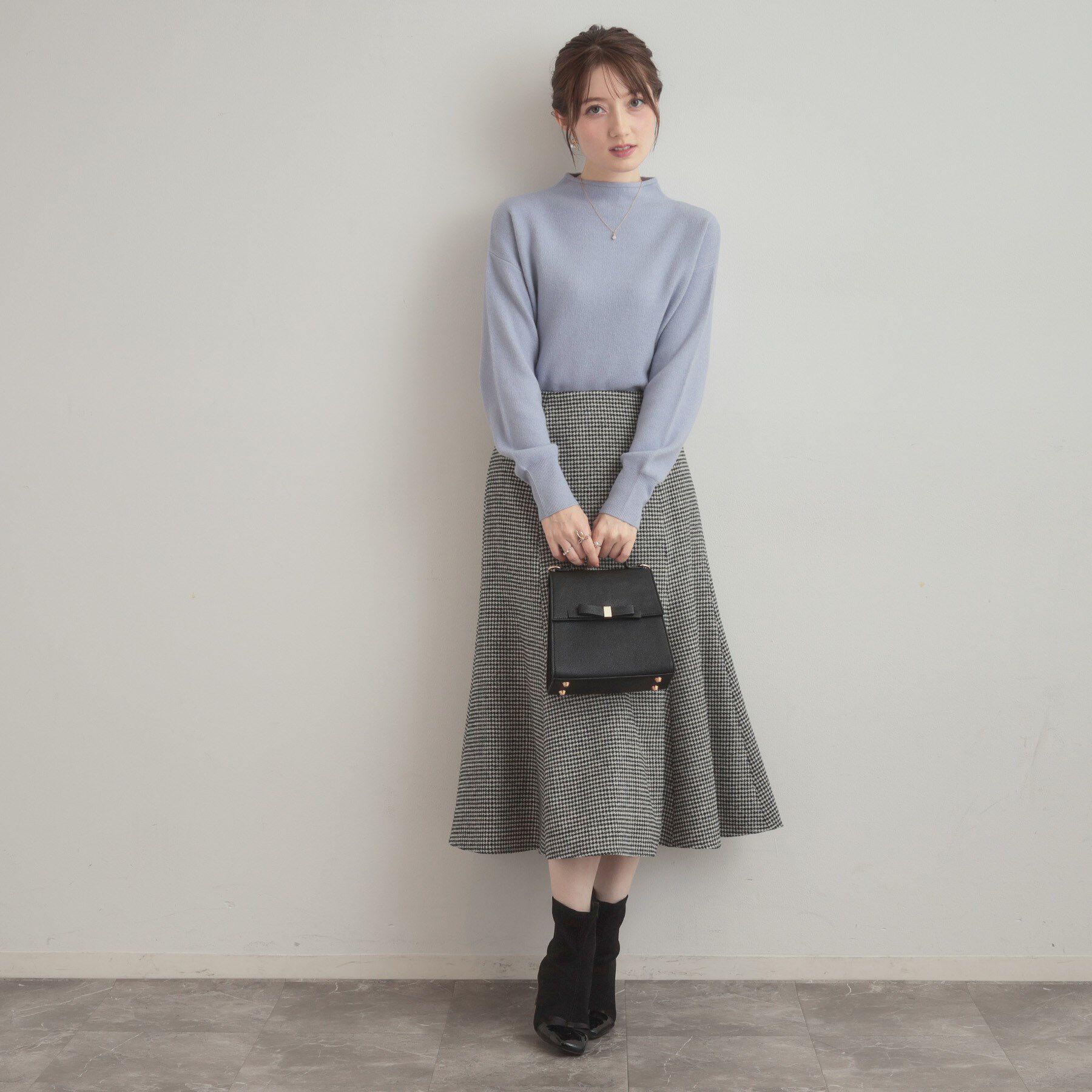 Couture broach「【ゆるふわ・通勤】リッシュアンゴラ バックパール調ニット」|ニット・セーター|